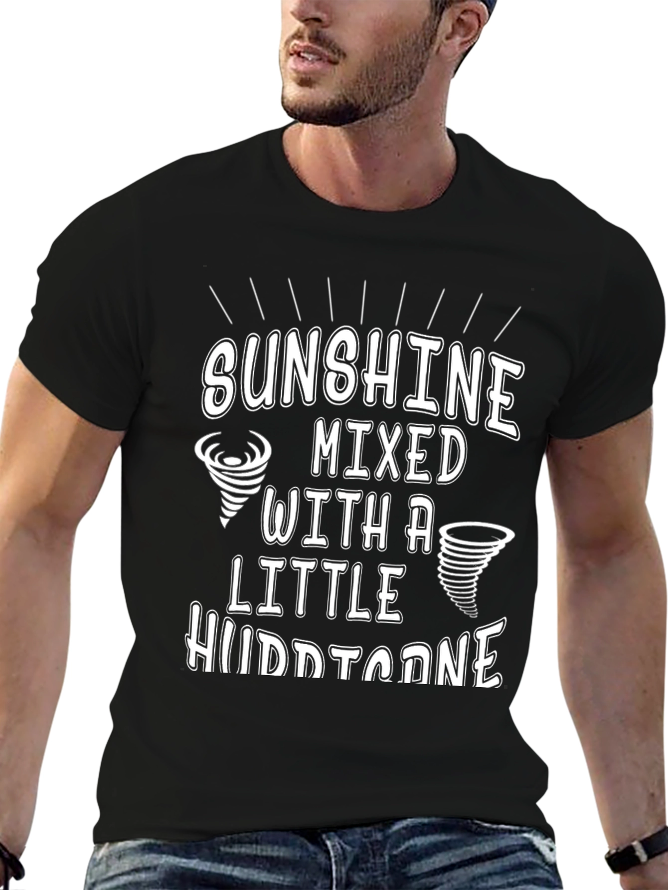 Sunshine & Hurricane Graphic Tee - Black