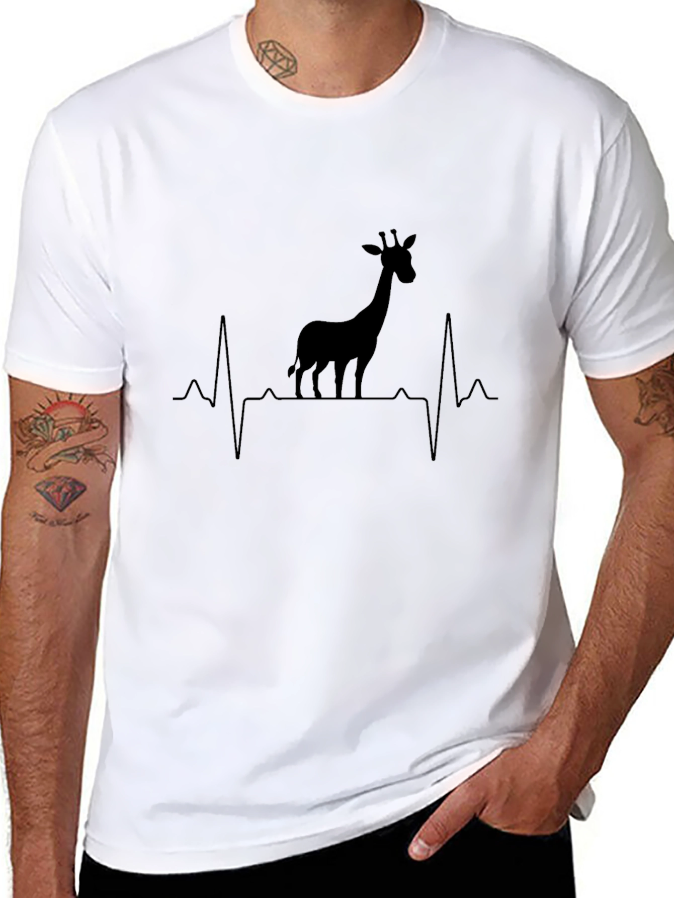 Giraffe Heartbeat T-Shirt