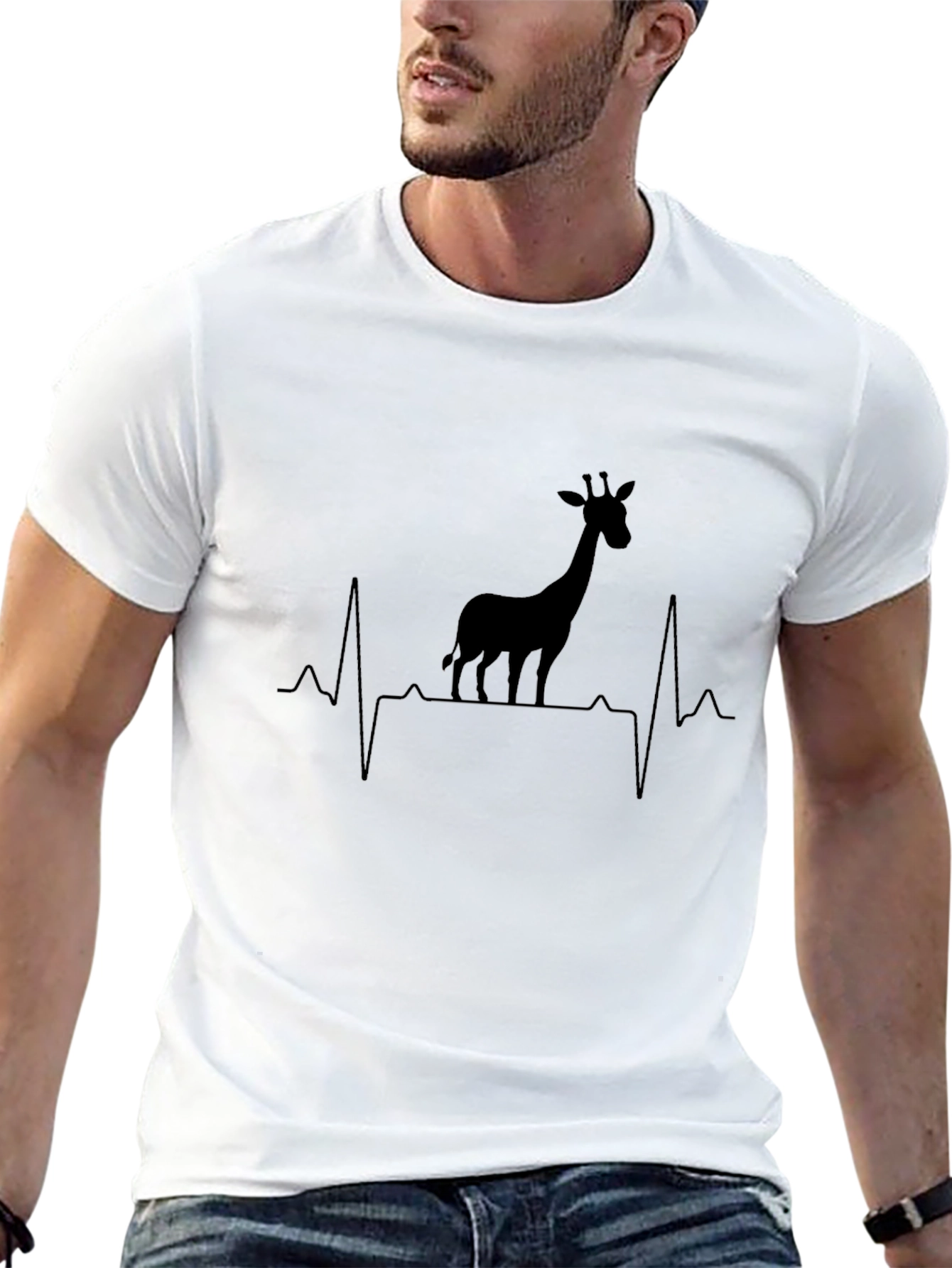 Giraffe Heartbeat T-Shirt