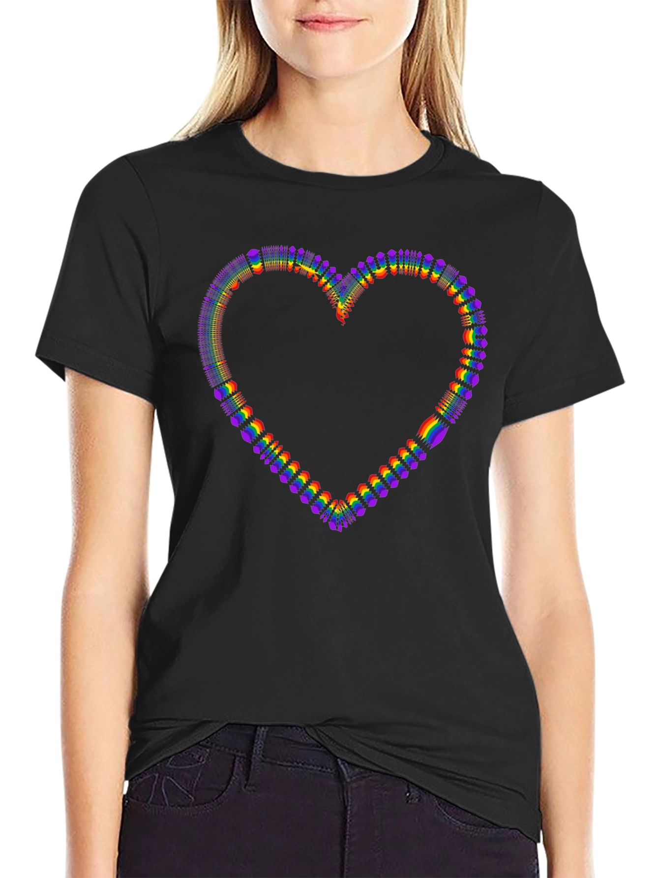 Rainbow Heart Graphic Tee - Pride Edition