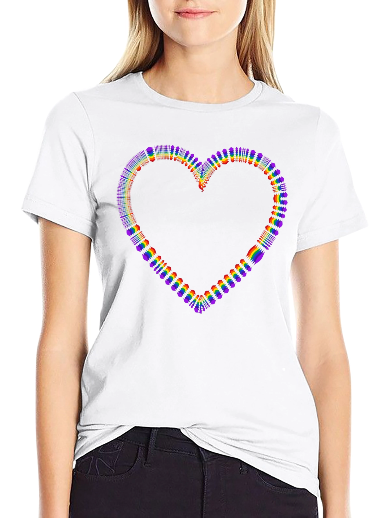 Rainbow Heart Graphic Tee - Pride Edition