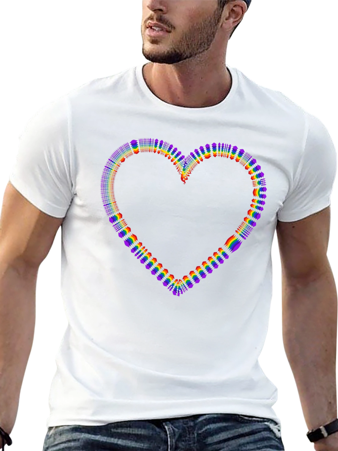 Rainbow Heart Graphic Tee - Pride Edition