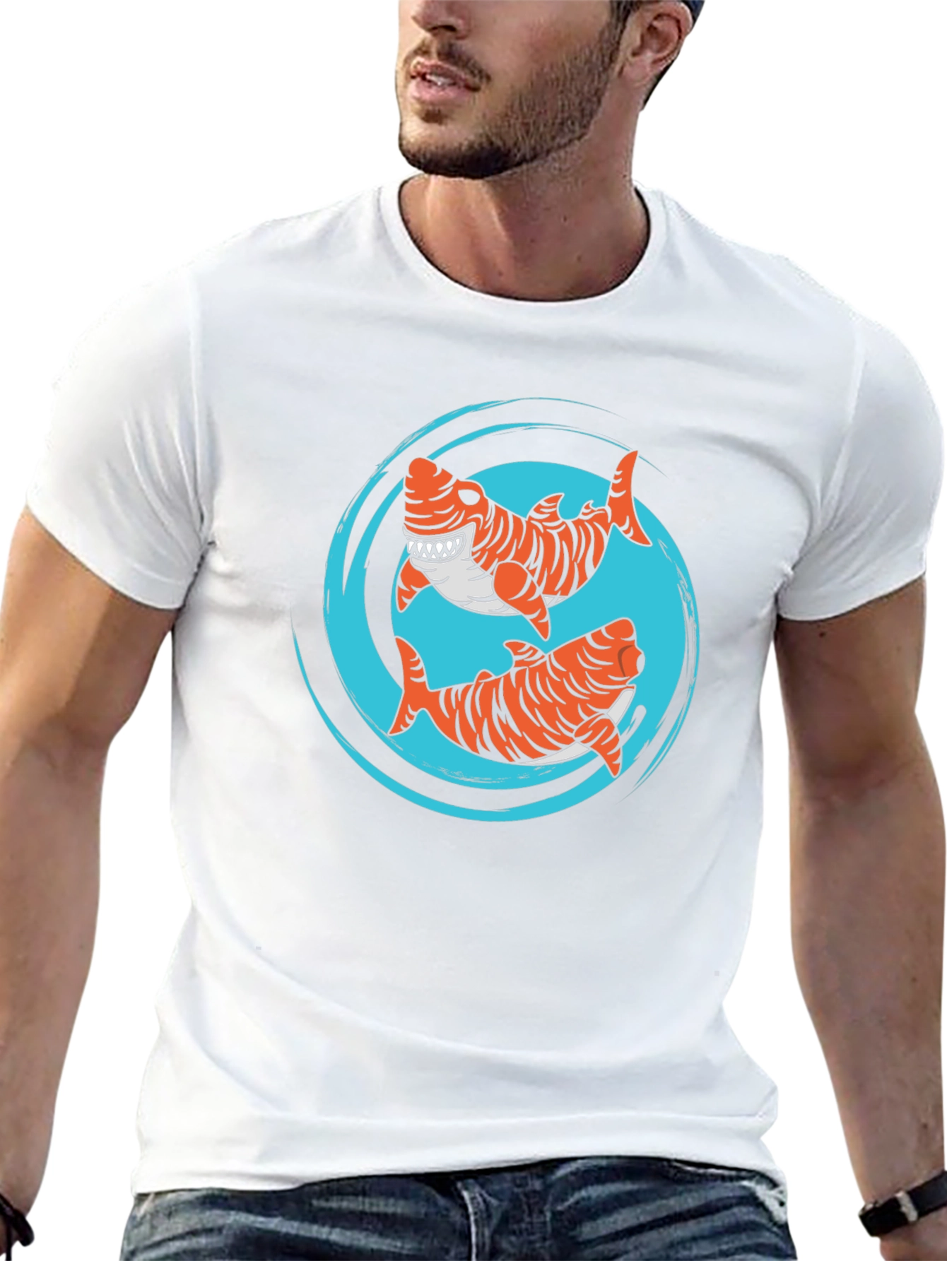 Tiger Shark T-Shirt - Cool Graphic Tee