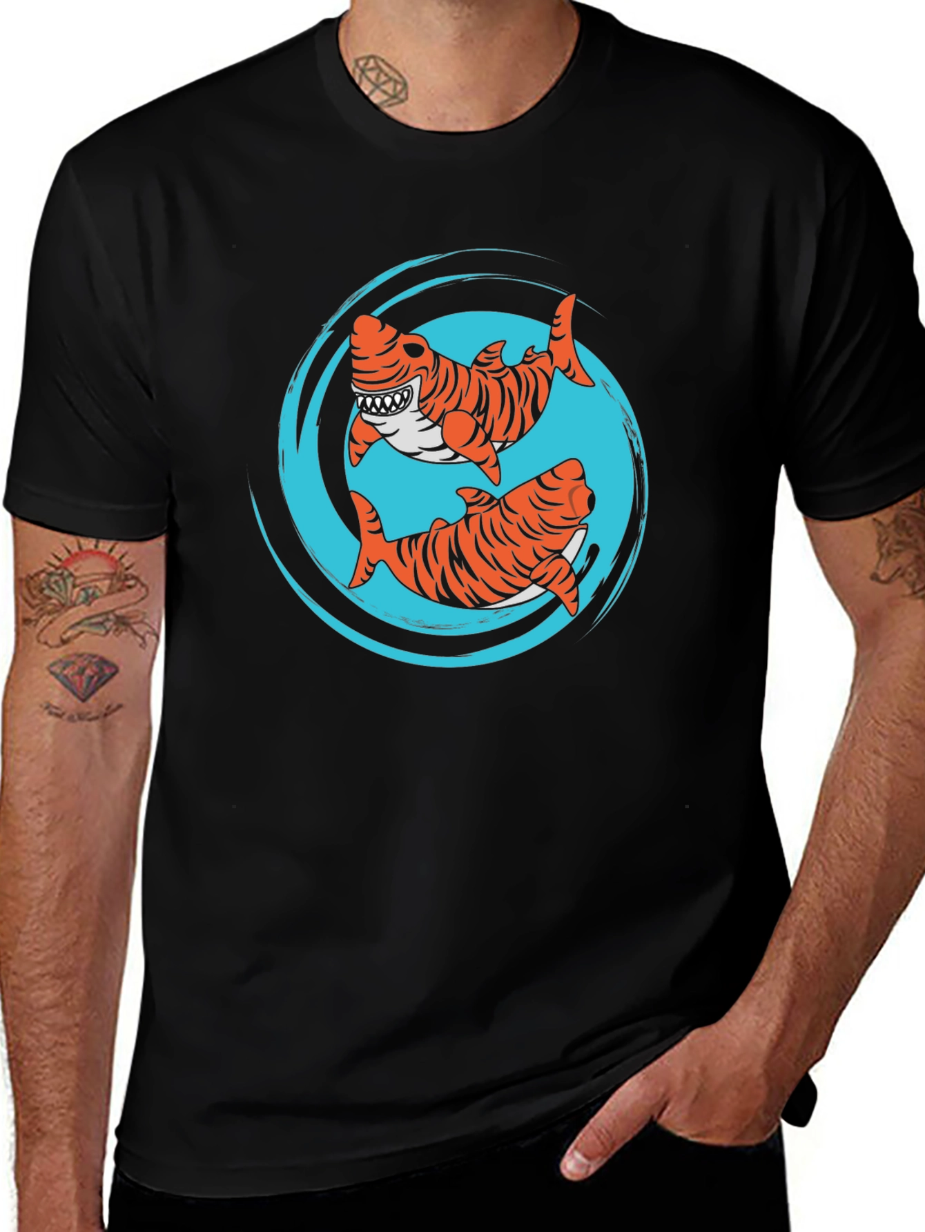 Tiger Shark T-Shirt - Cool Graphic Tee