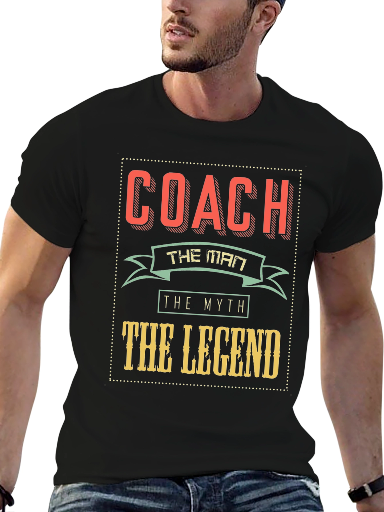 Coach the Man Myth Legend Graphic T-Shirt