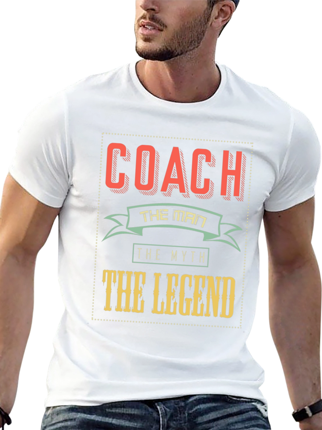 Coach the Man Myth Legend Graphic T-Shirt