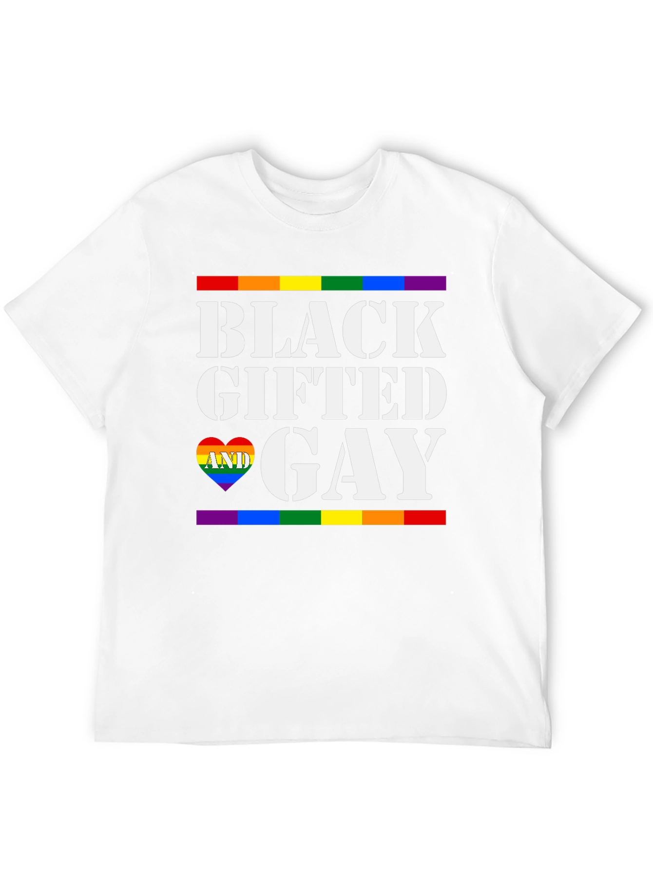 Black Gifted & Gay Pride T-Shirt