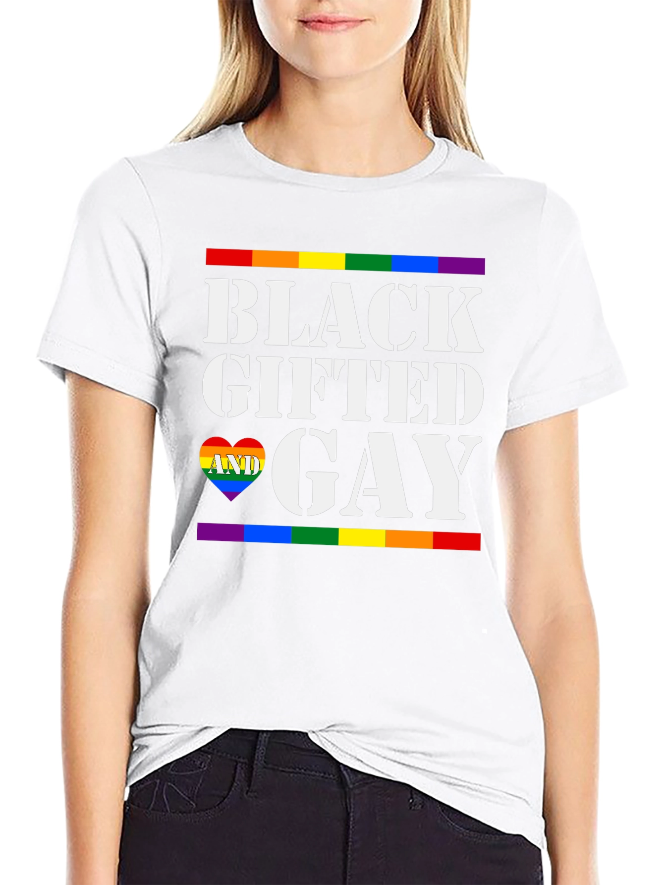 Black Gifted & Gay Pride T-Shirt