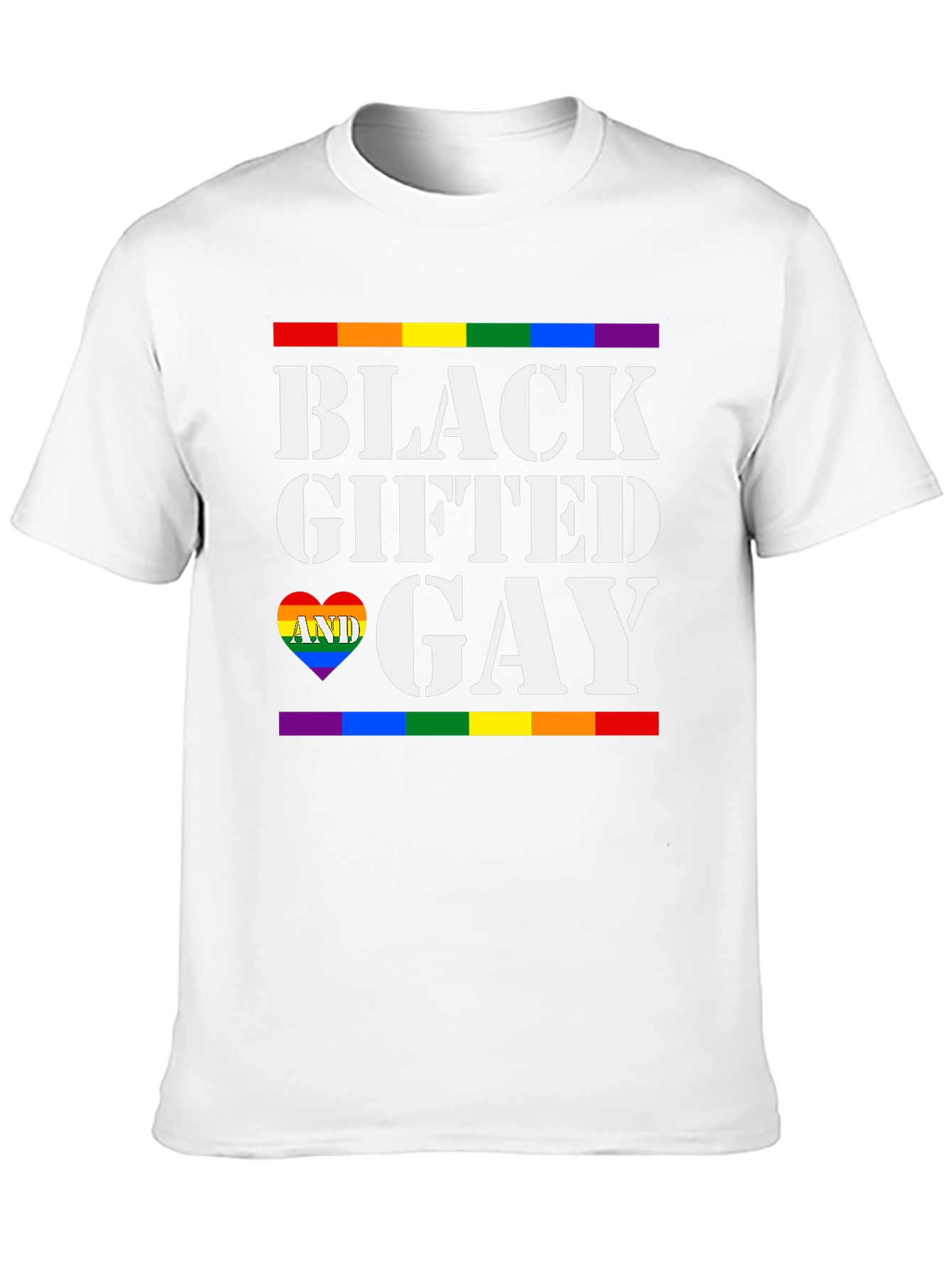 Black Gifted & Gay Pride T-Shirt