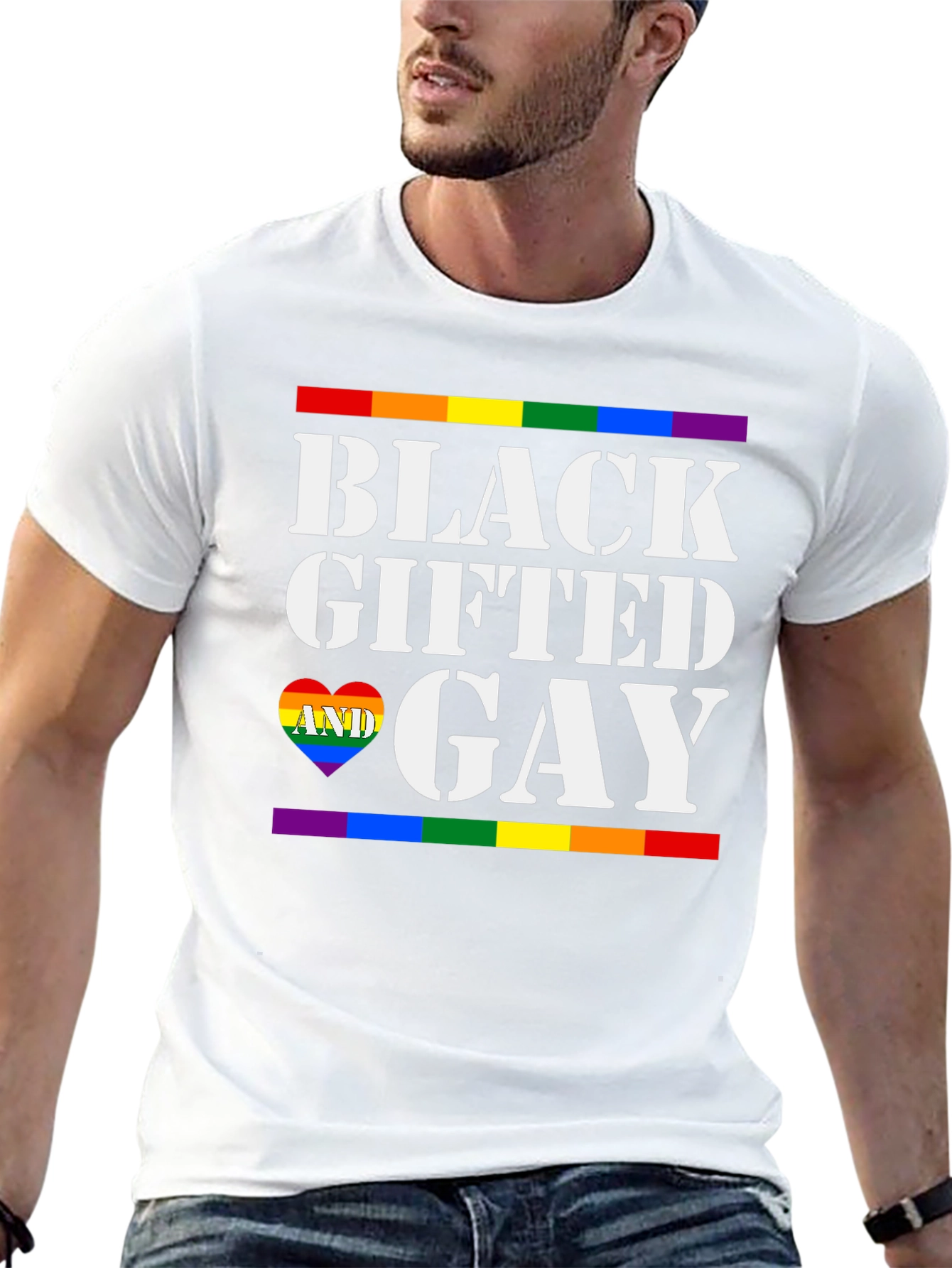 Black Gifted & Gay Pride T-Shirt