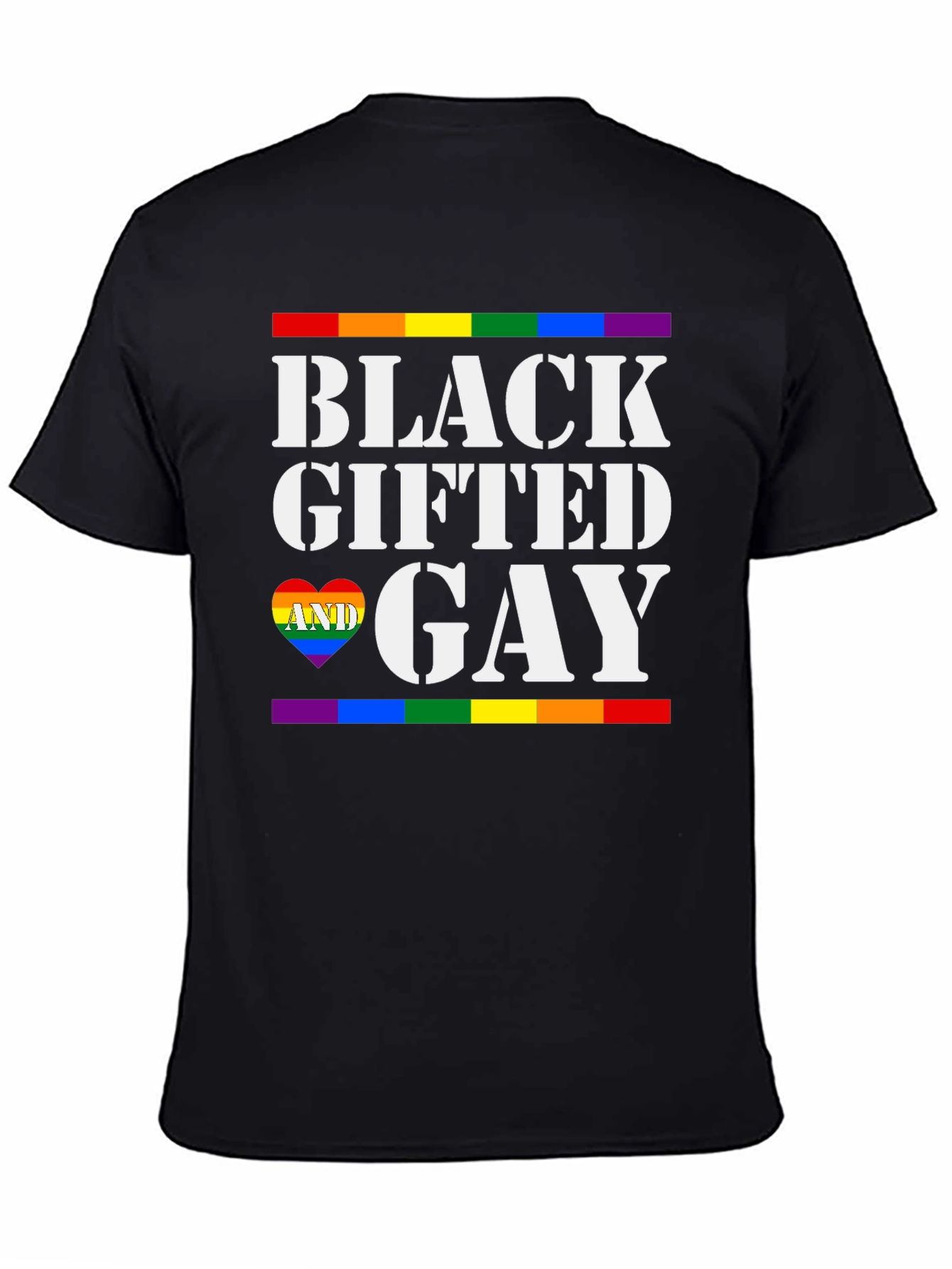 Black Gifted & Gay Pride T-Shirt