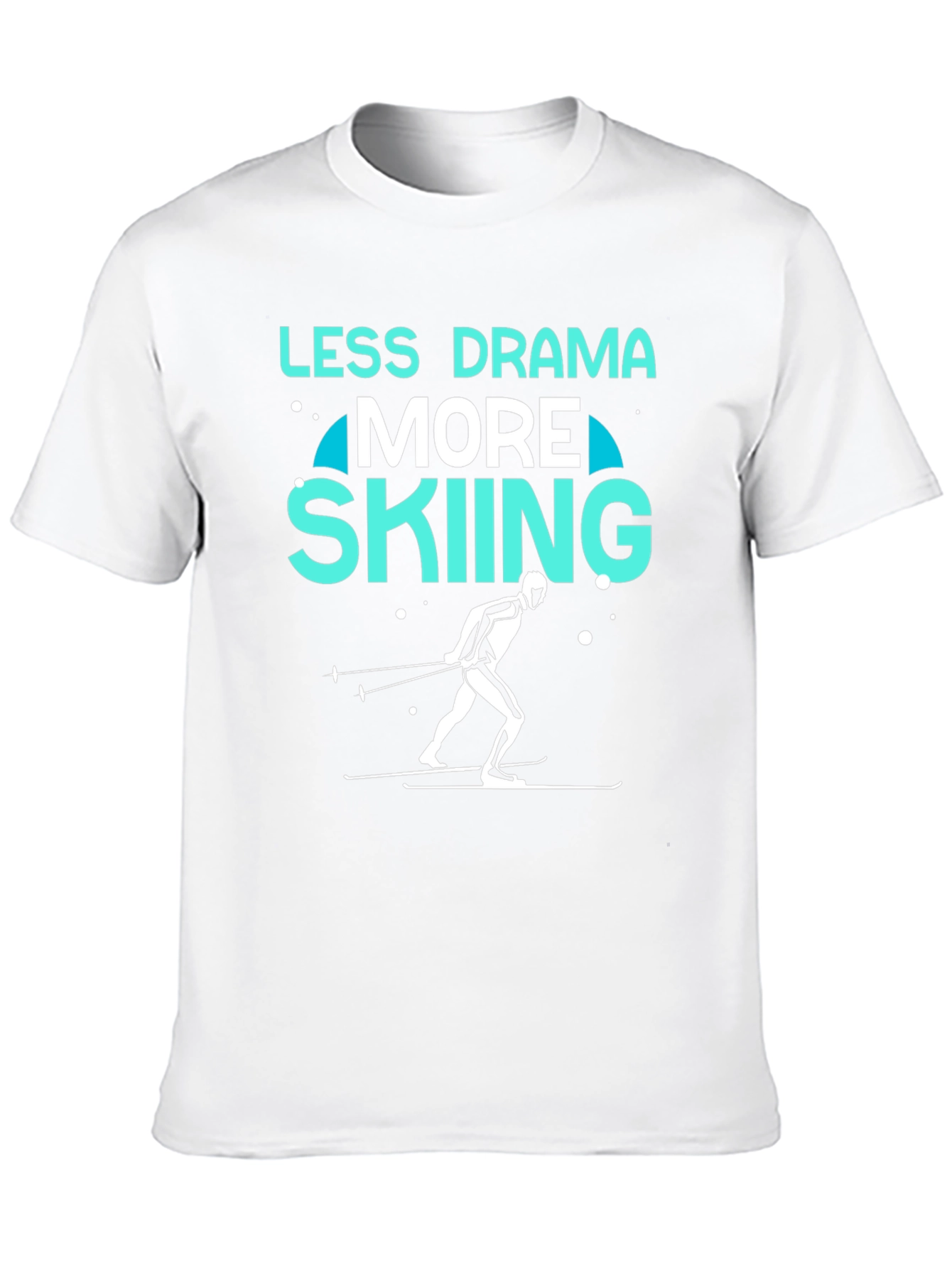 Less Drama More Skiing Graphic Tee