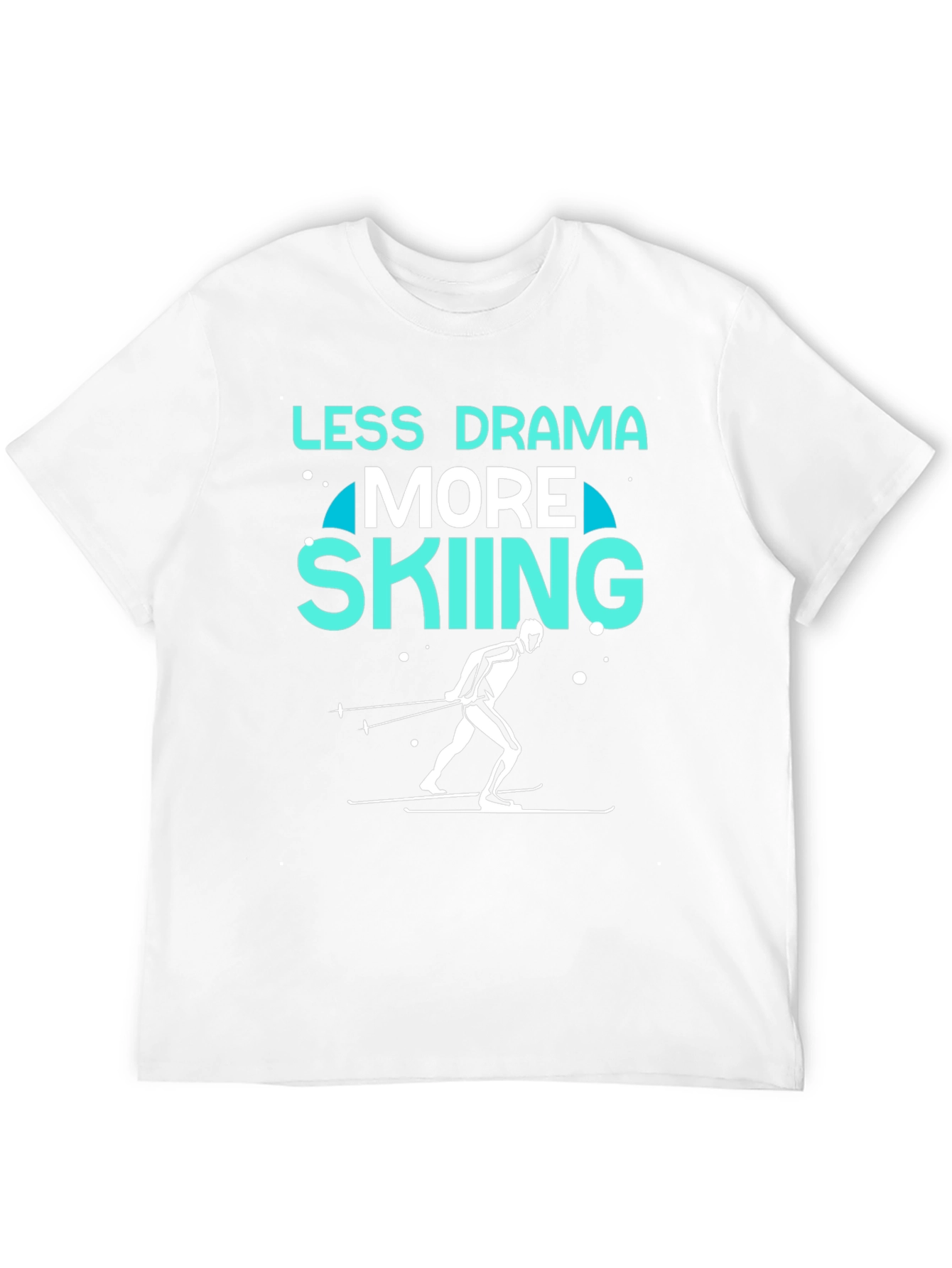 Less Drama More Skiing Graphic Tee