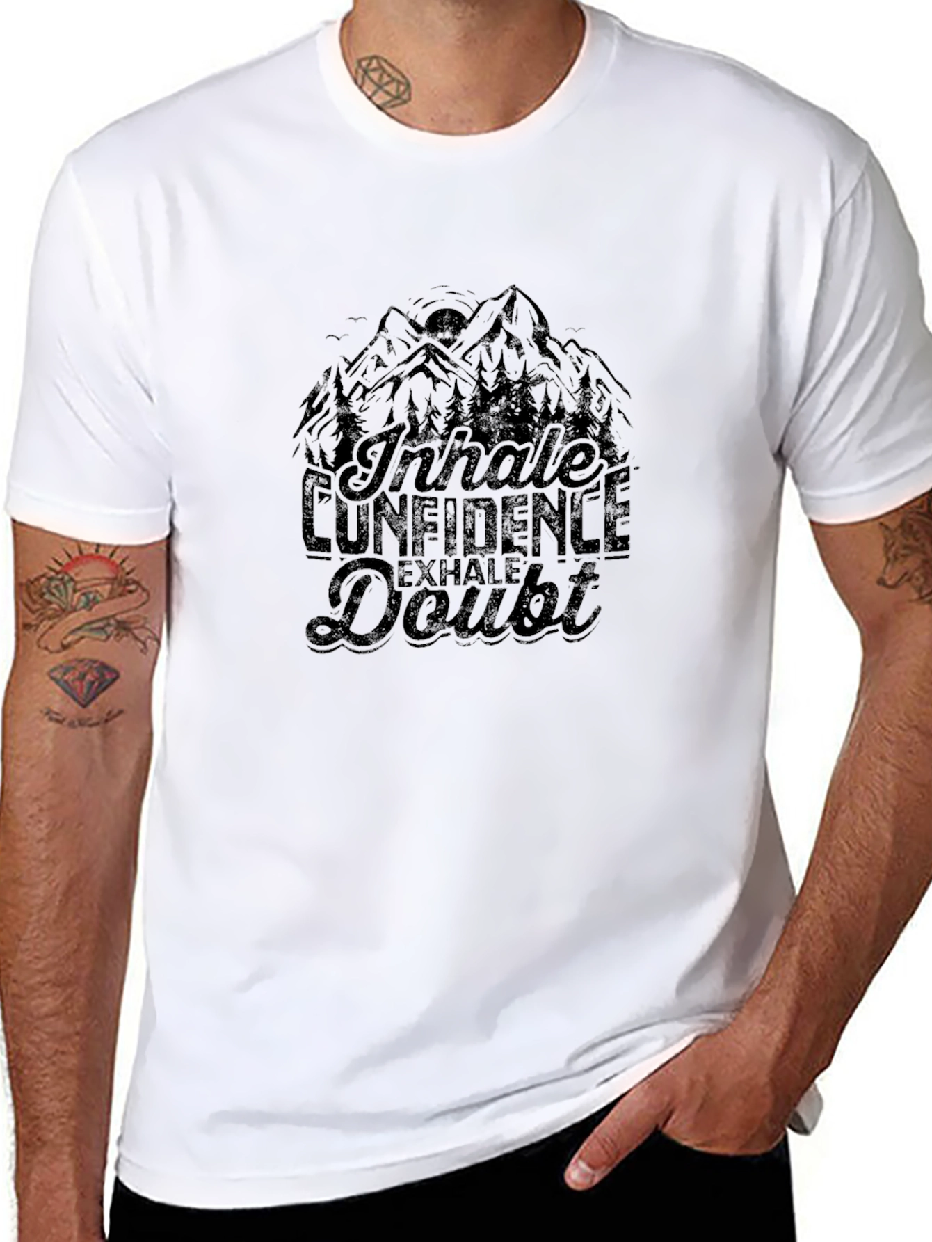 Inhale Confidence T-Shirt - Motivational Design