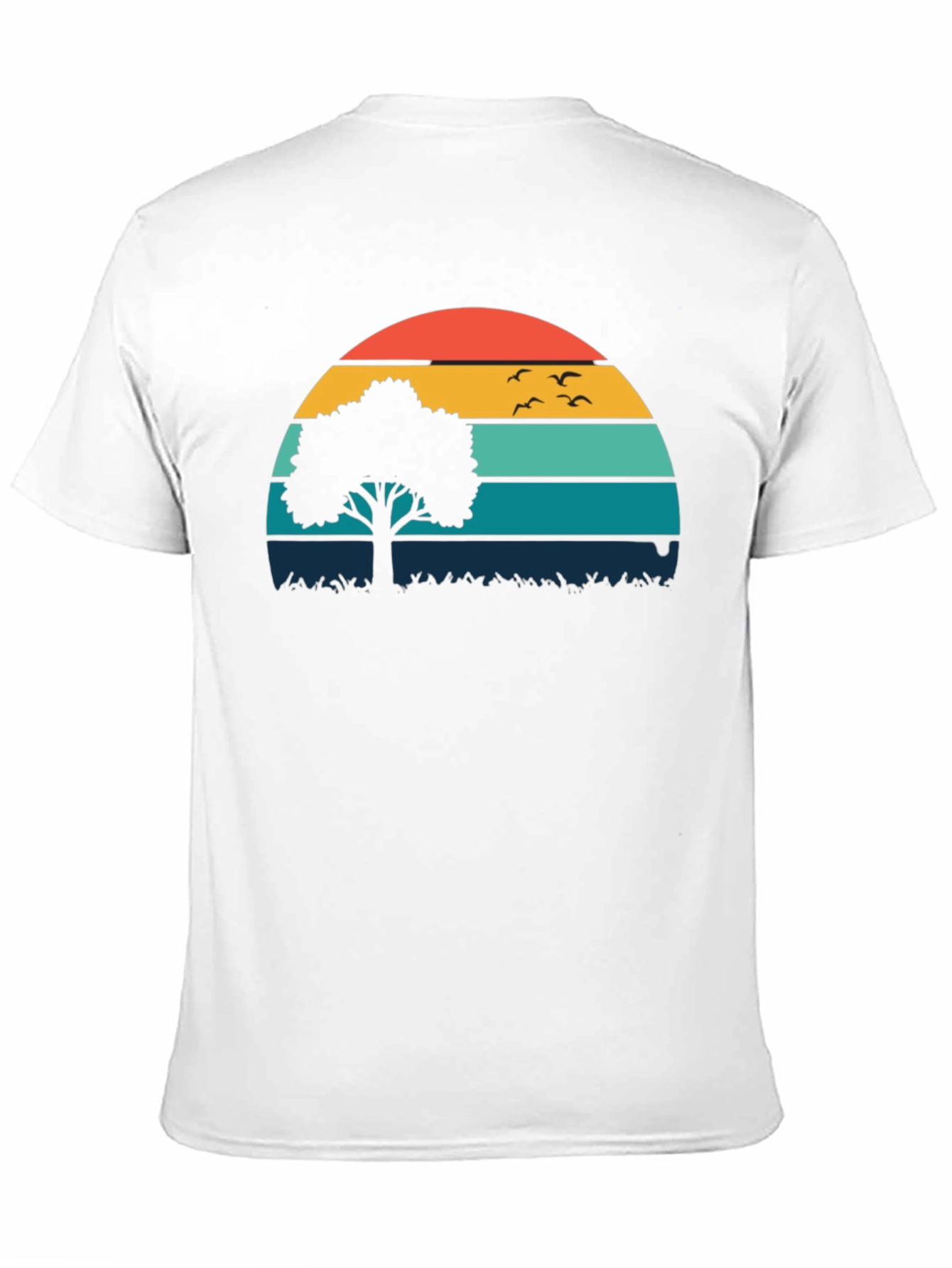 Sunset Tree Graphic Tee - Nature Inspired Comfort