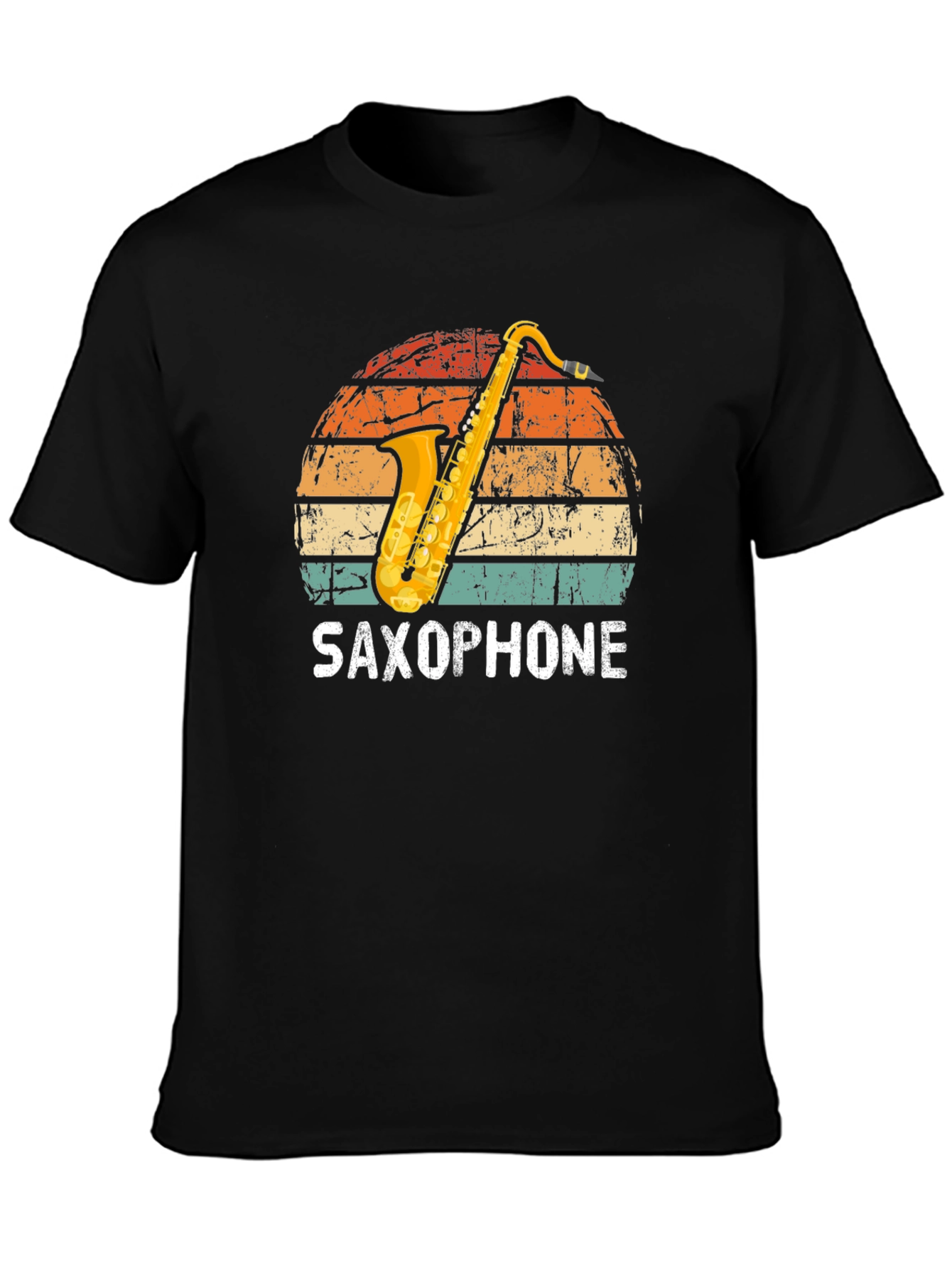 Saxophone Sunset Graphic Tee - Musician T-Shirt