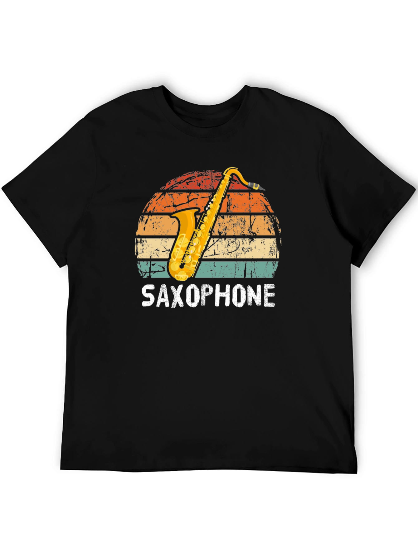 Saxophone Sunset Graphic Tee - Musician T-Shirt