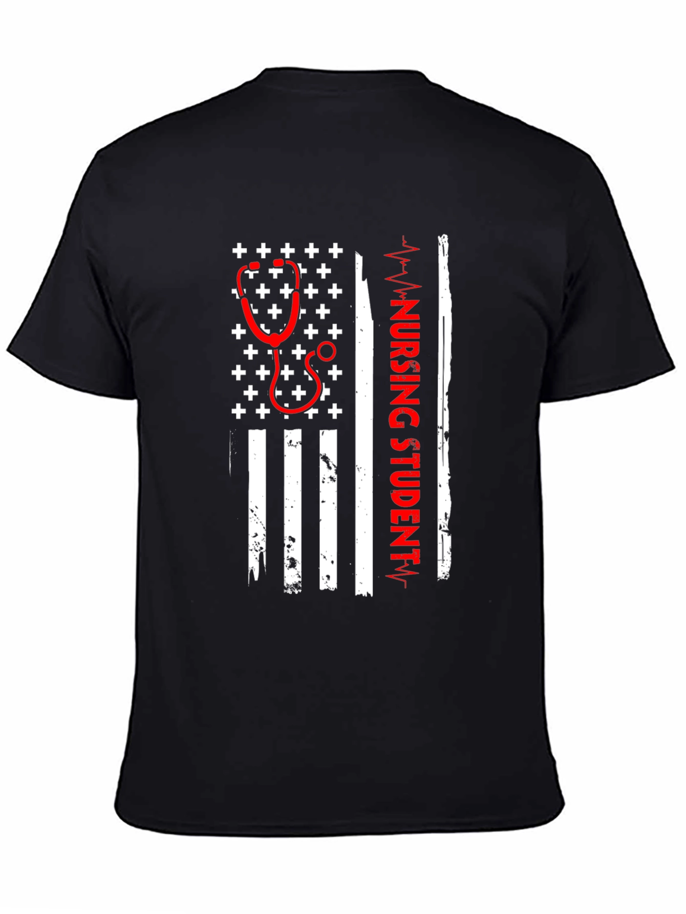 Nursing Student American Flag T-Shirt