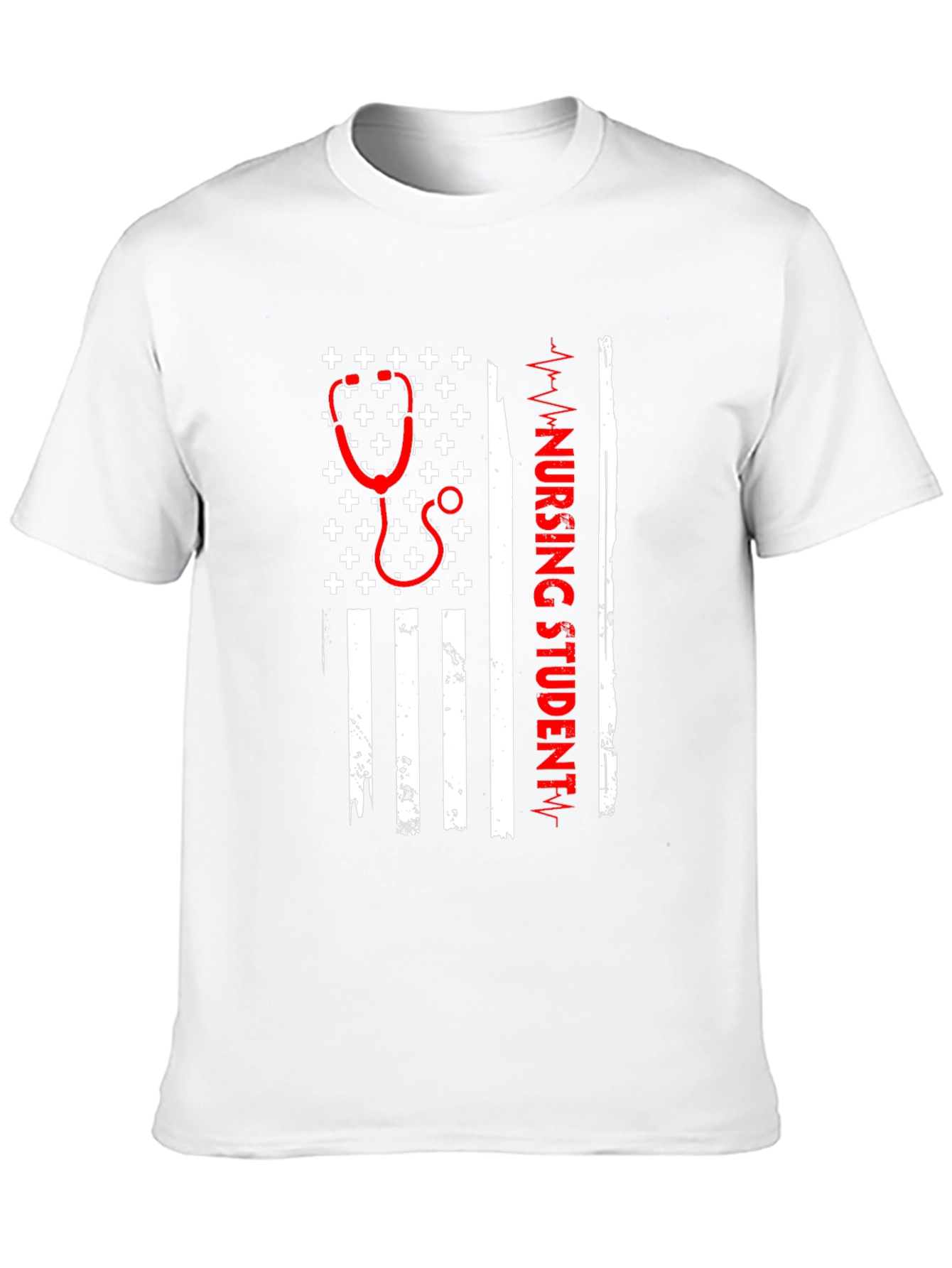 Nursing Student American Flag T-Shirt