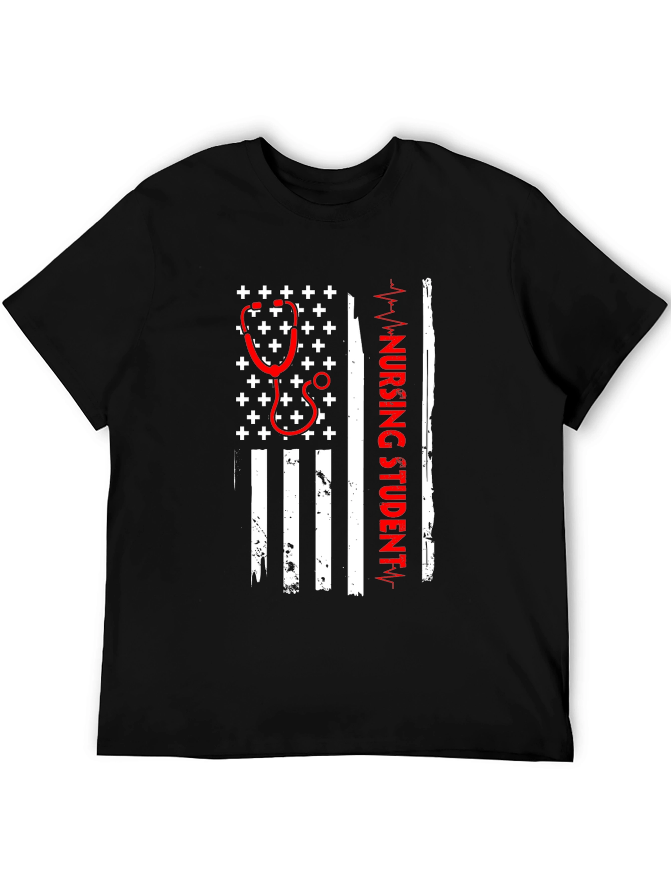 Nursing Student American Flag T-Shirt