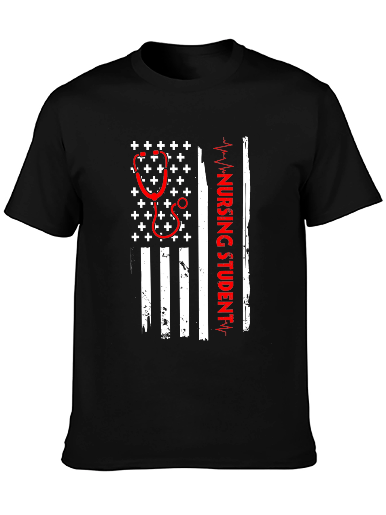Nursing Student American Flag T-Shirt