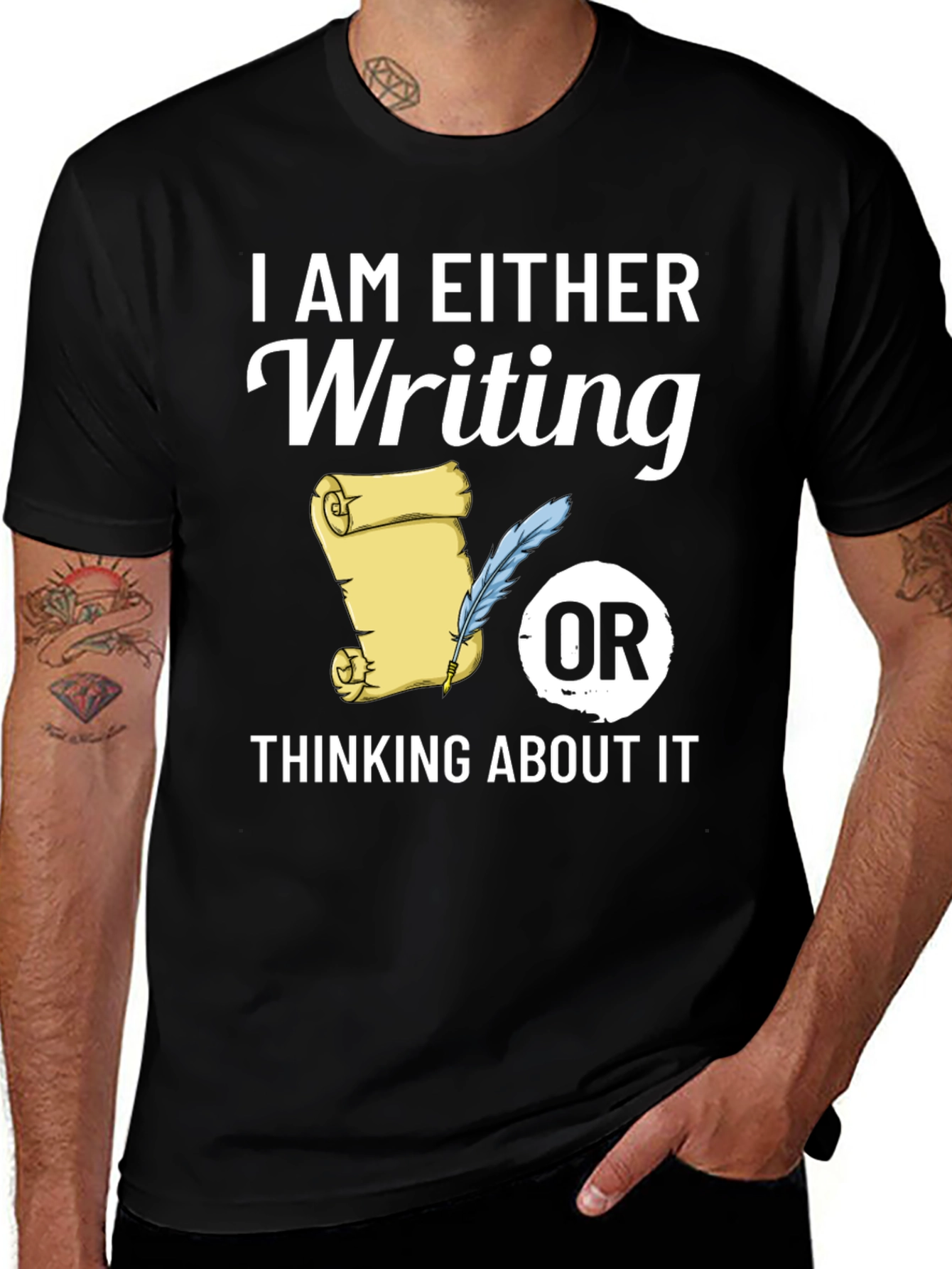 Writers Tee: Writing or Thinking About It