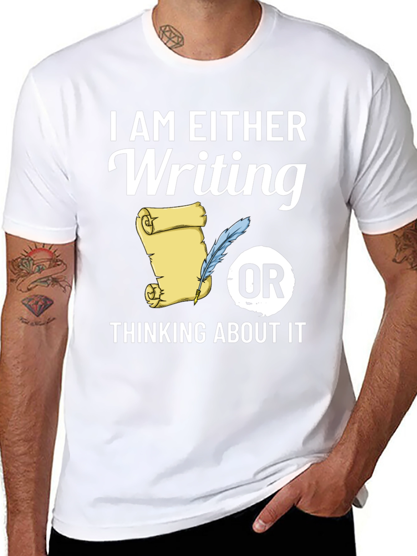 Writers Tee: Writing or Thinking About It