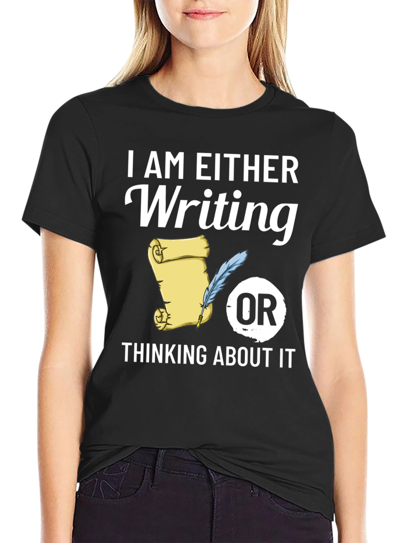 Writers Tee: Writing or Thinking About It