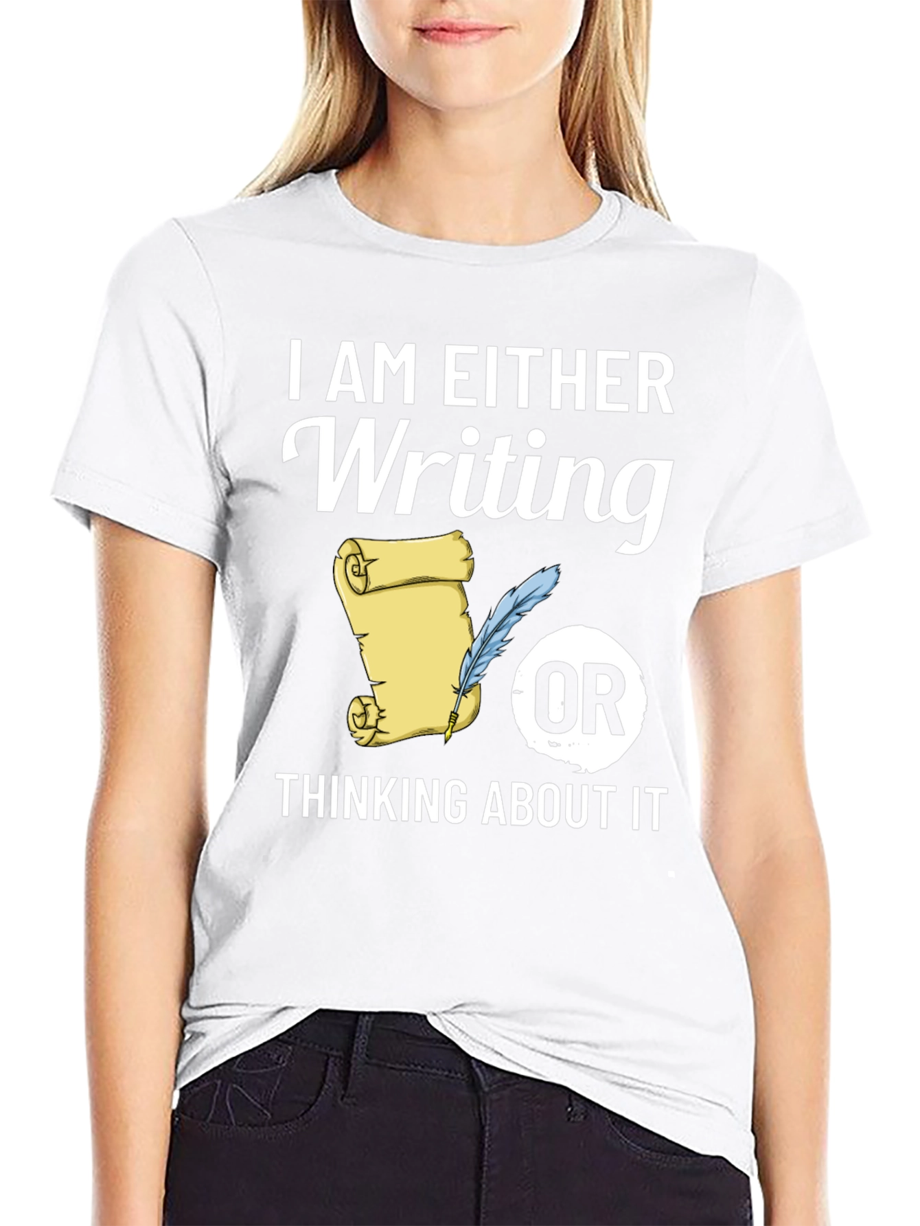 Writers Tee: Writing or Thinking About It