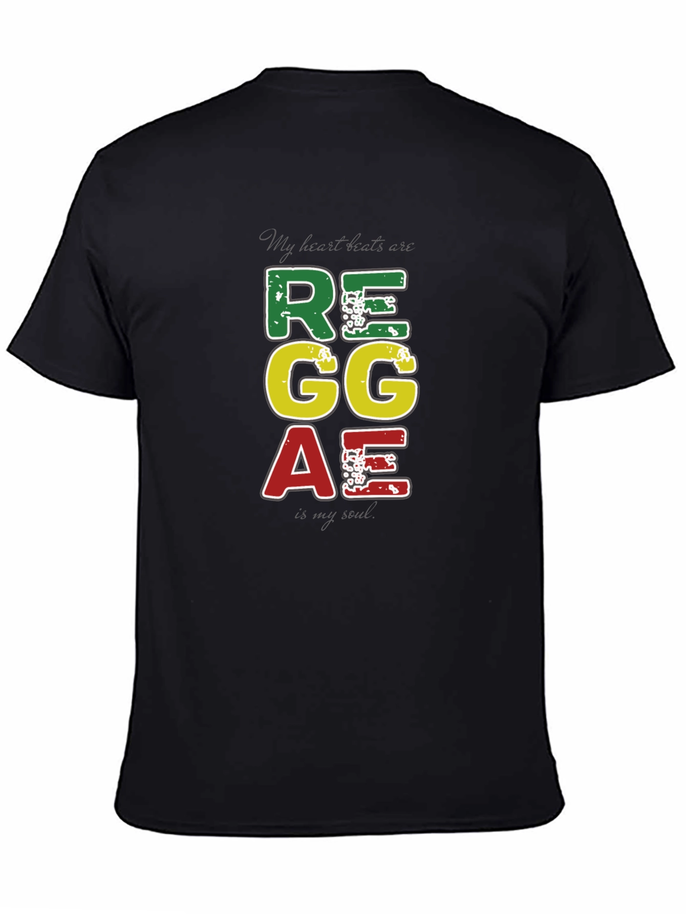 Reggae Vibes Tee: My Heart Beats Reggae T-Shirt