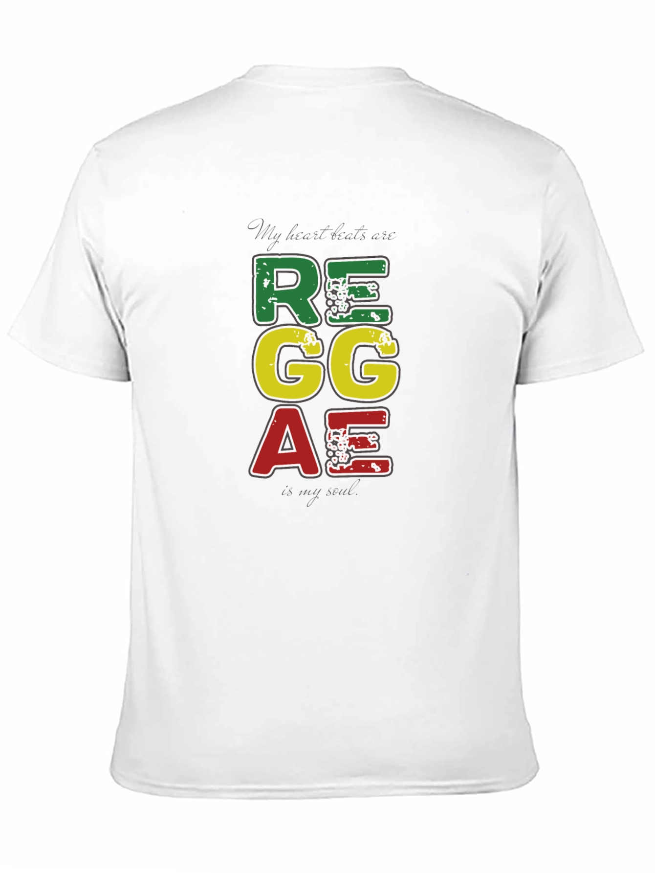 Reggae Vibes Tee: My Heart Beats Reggae T-Shirt