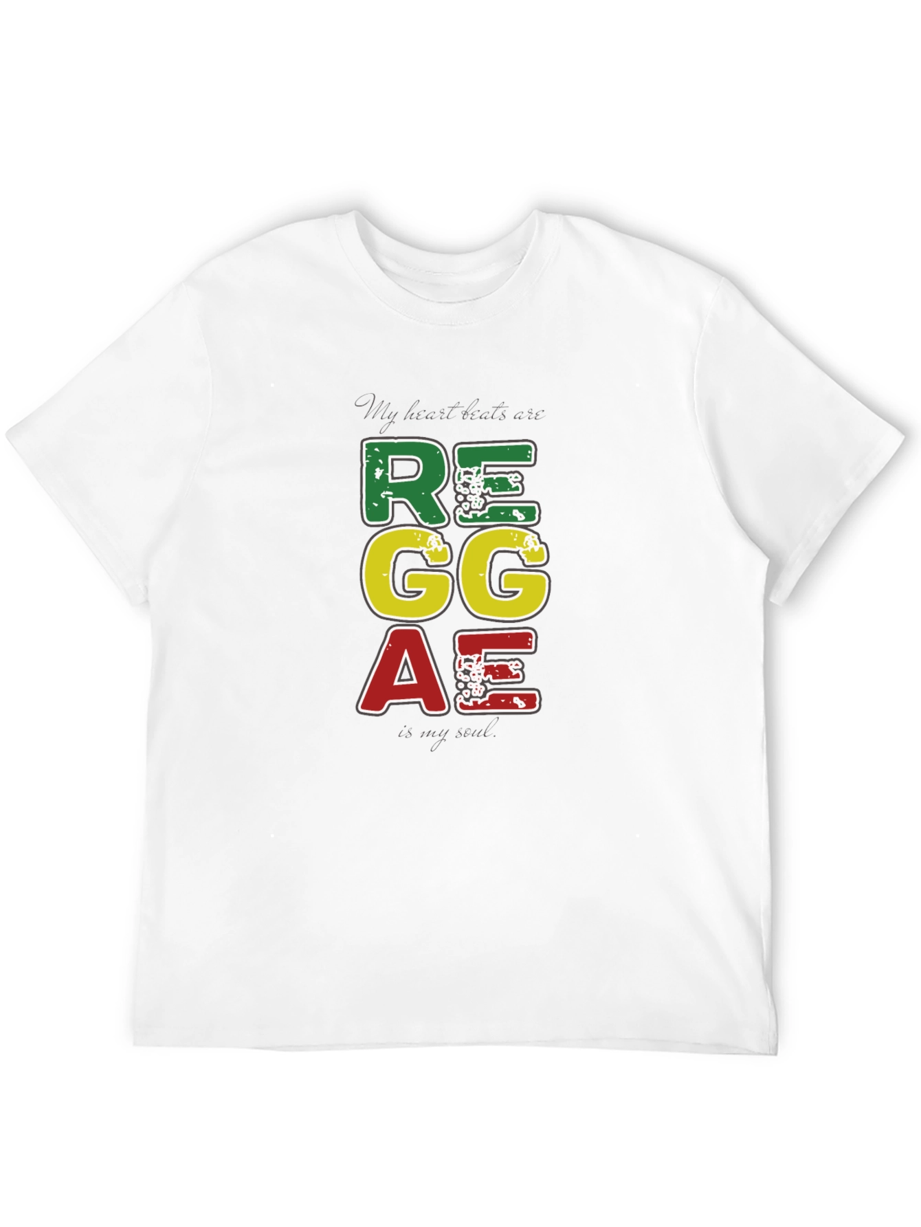 Reggae Vibes Tee: My Heart Beats Reggae T-Shirt