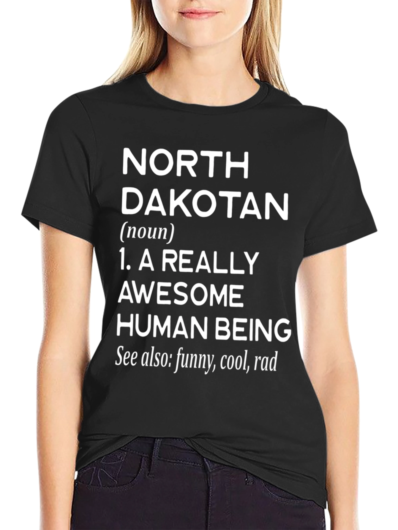 North Dakotan Awesome Human Being Graphic Tee