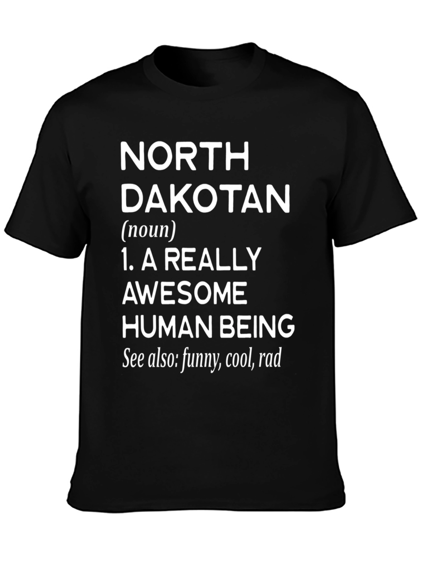 North Dakotan Awesome Human Being Graphic Tee