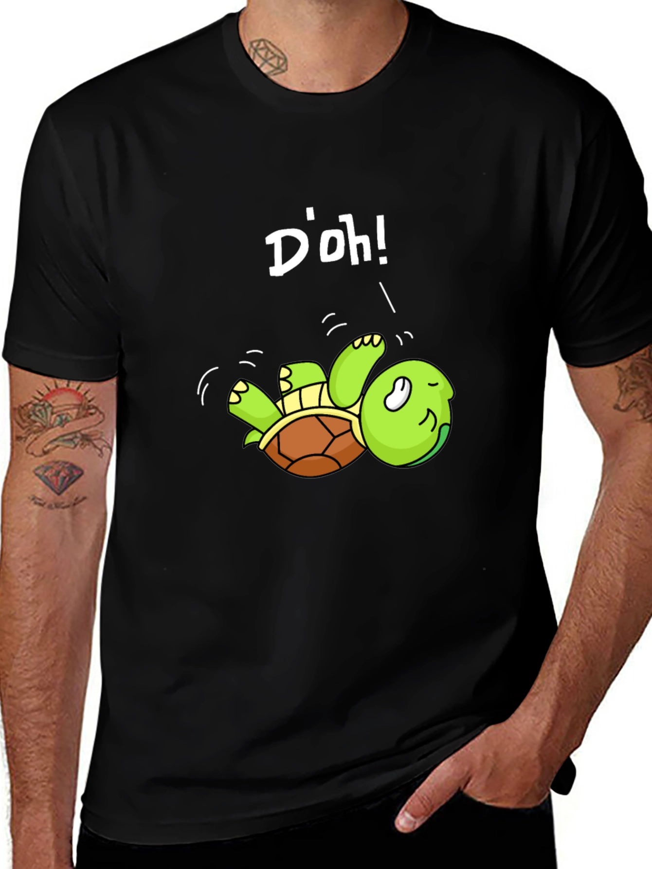Doh Turtle T-Shirt - Funny Cartoon Turtle Tee