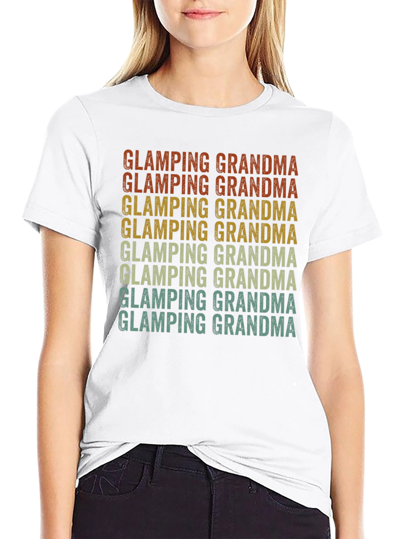 Glamping Grandma Retro T-Shirt