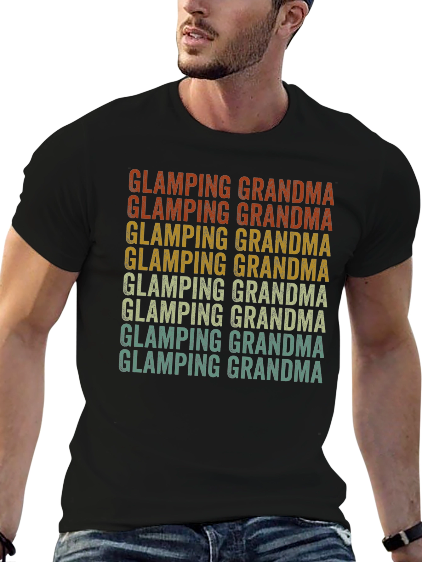 Glamping Grandma Retro T-Shirt
