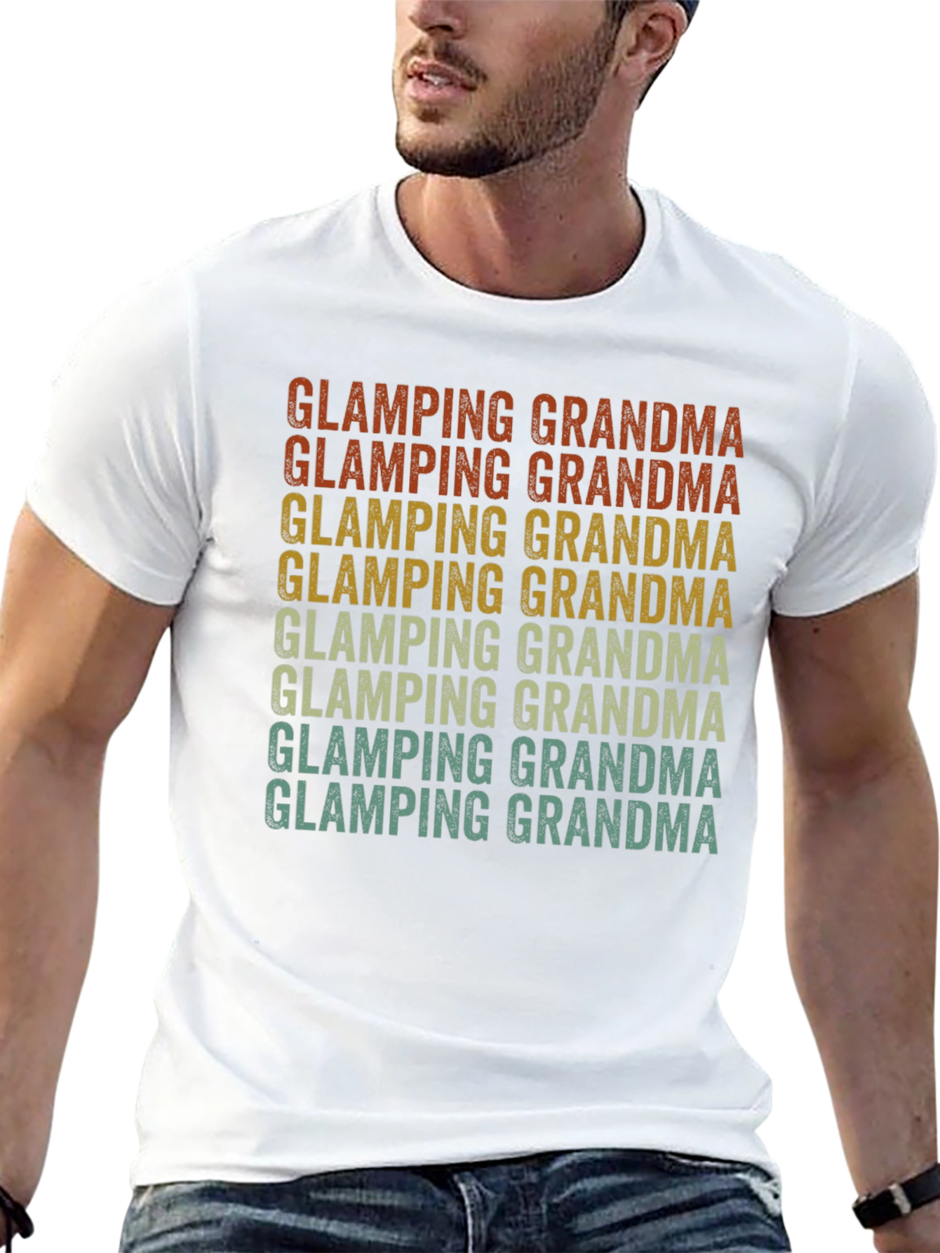 Glamping Grandma Retro T-Shirt