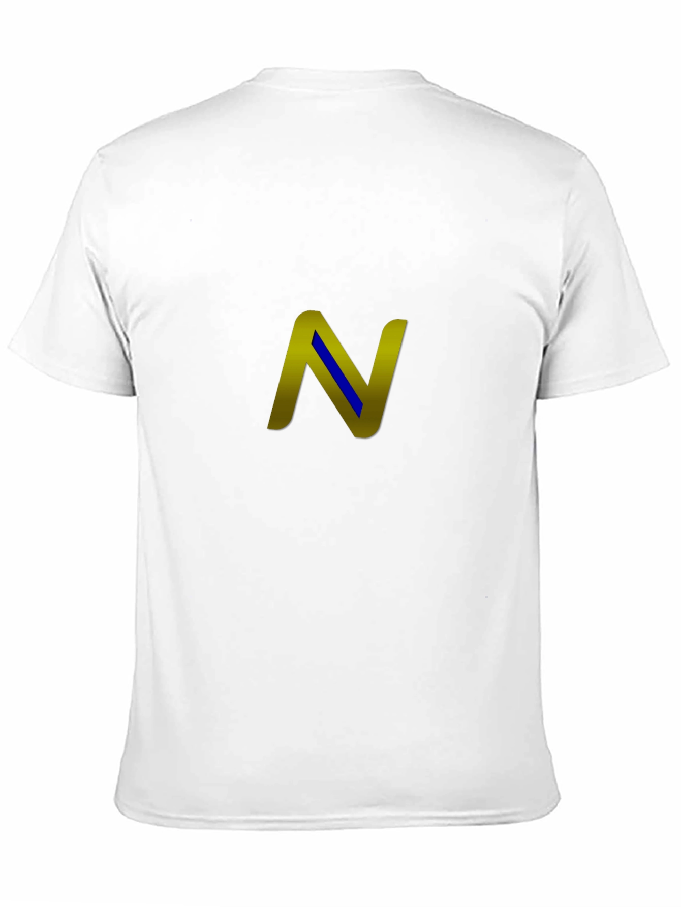 Stylish Black T-Shirt with Gold N Design