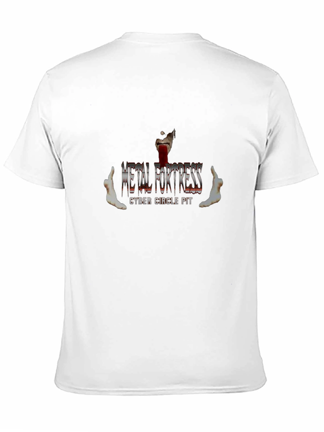 Metal Fortress Cyber Circle Pit Black T-Shirt