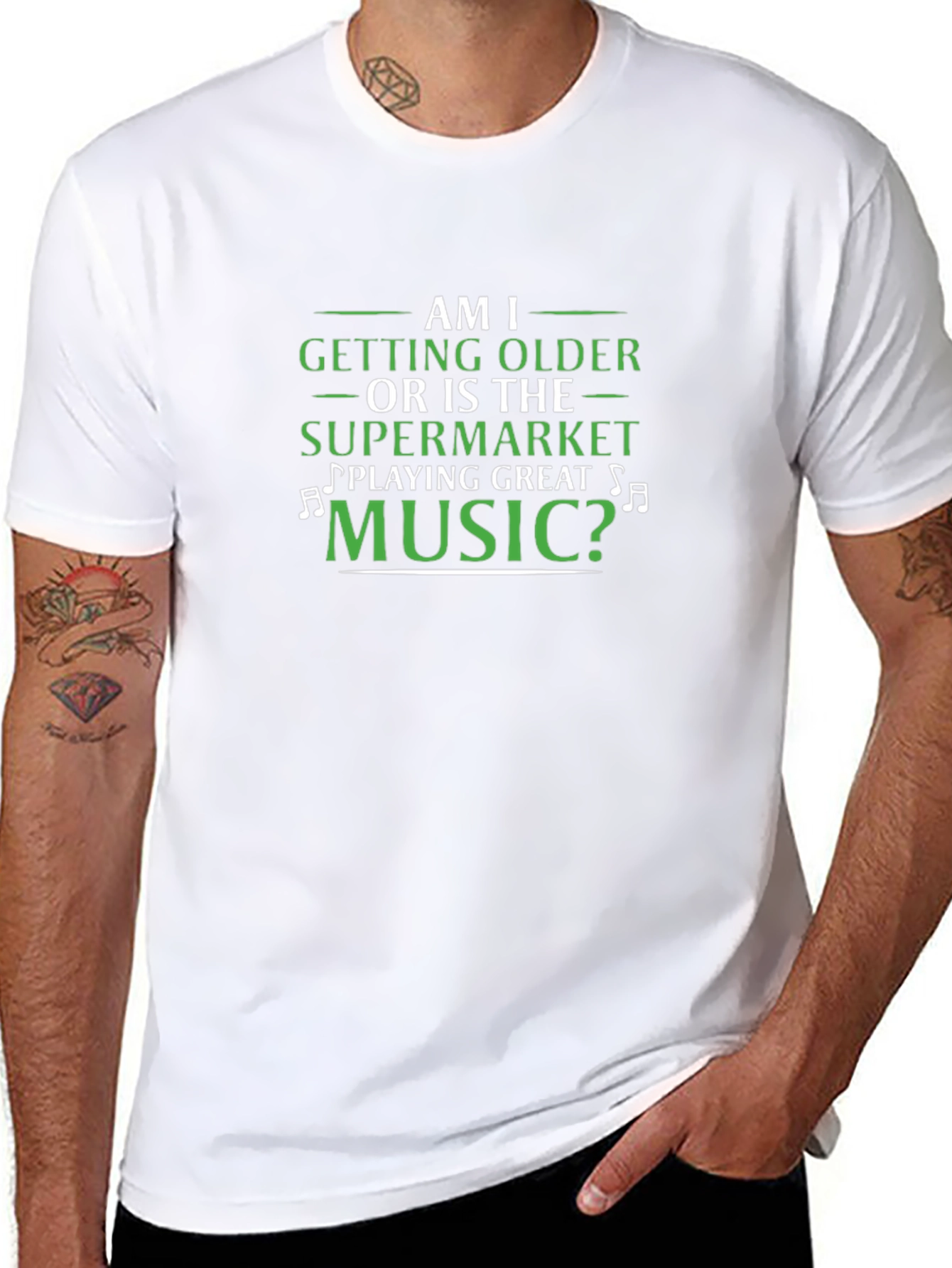 Funny Music Lover T-Shirt for Older People