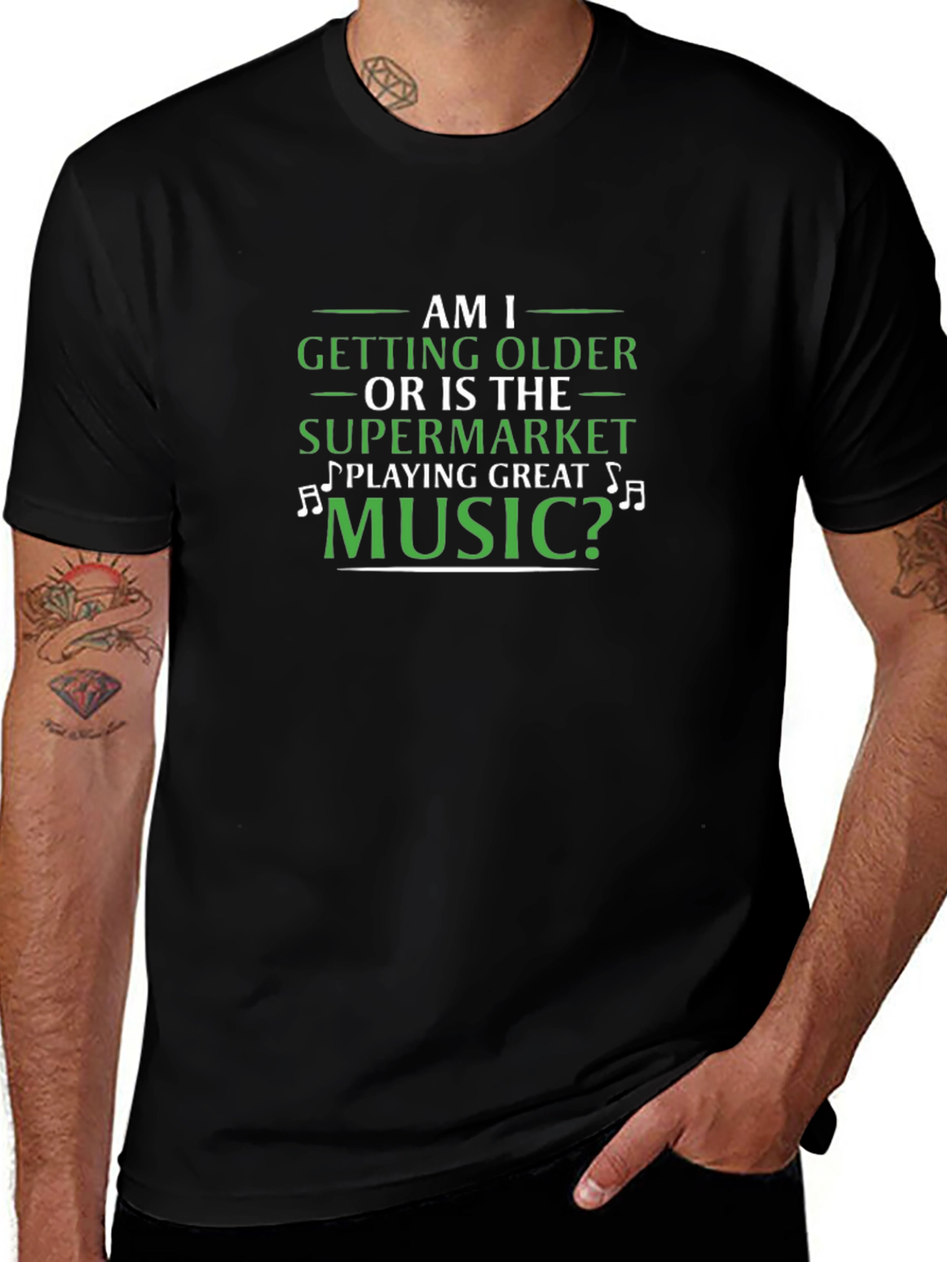 Funny Music Lover T-Shirt for Older People
