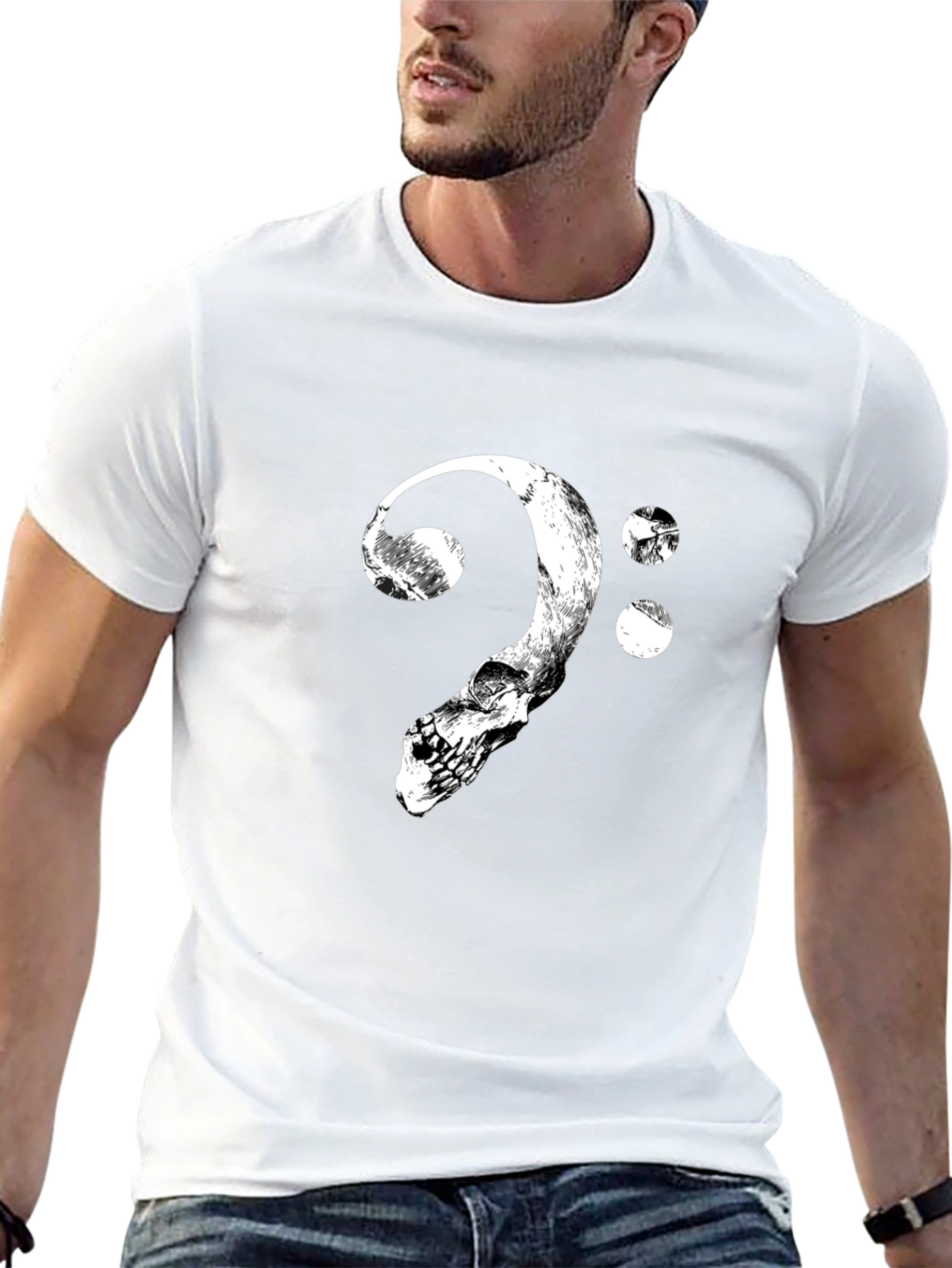 Skull Clef T-Shirt - Bass Music Tee