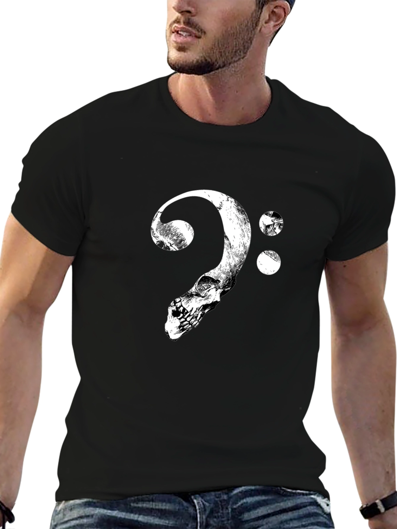 Skull Clef T-Shirt - Bass Music Tee