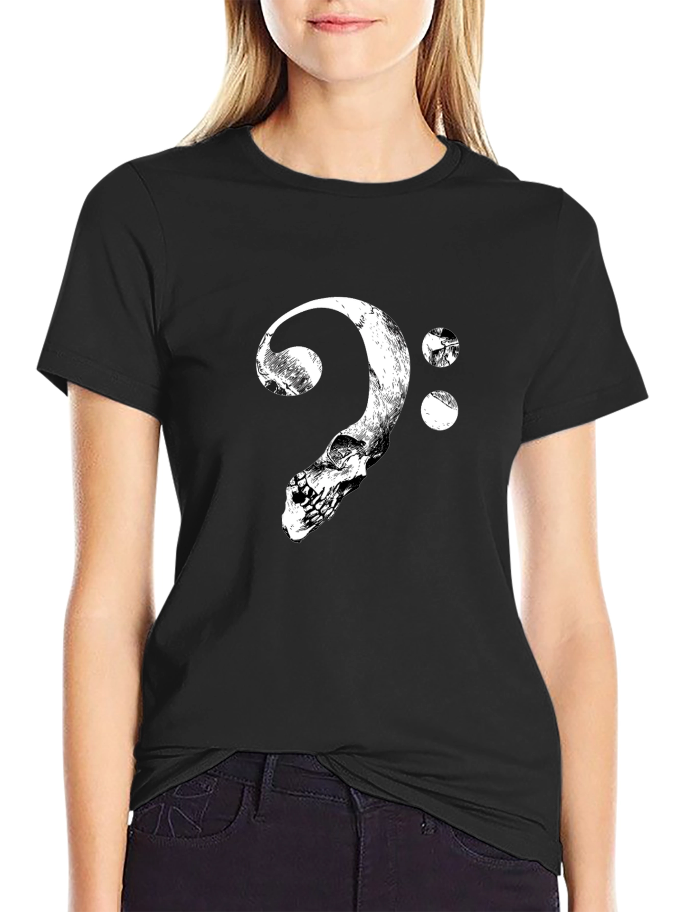Skull Clef T-Shirt - Bass Music Tee
