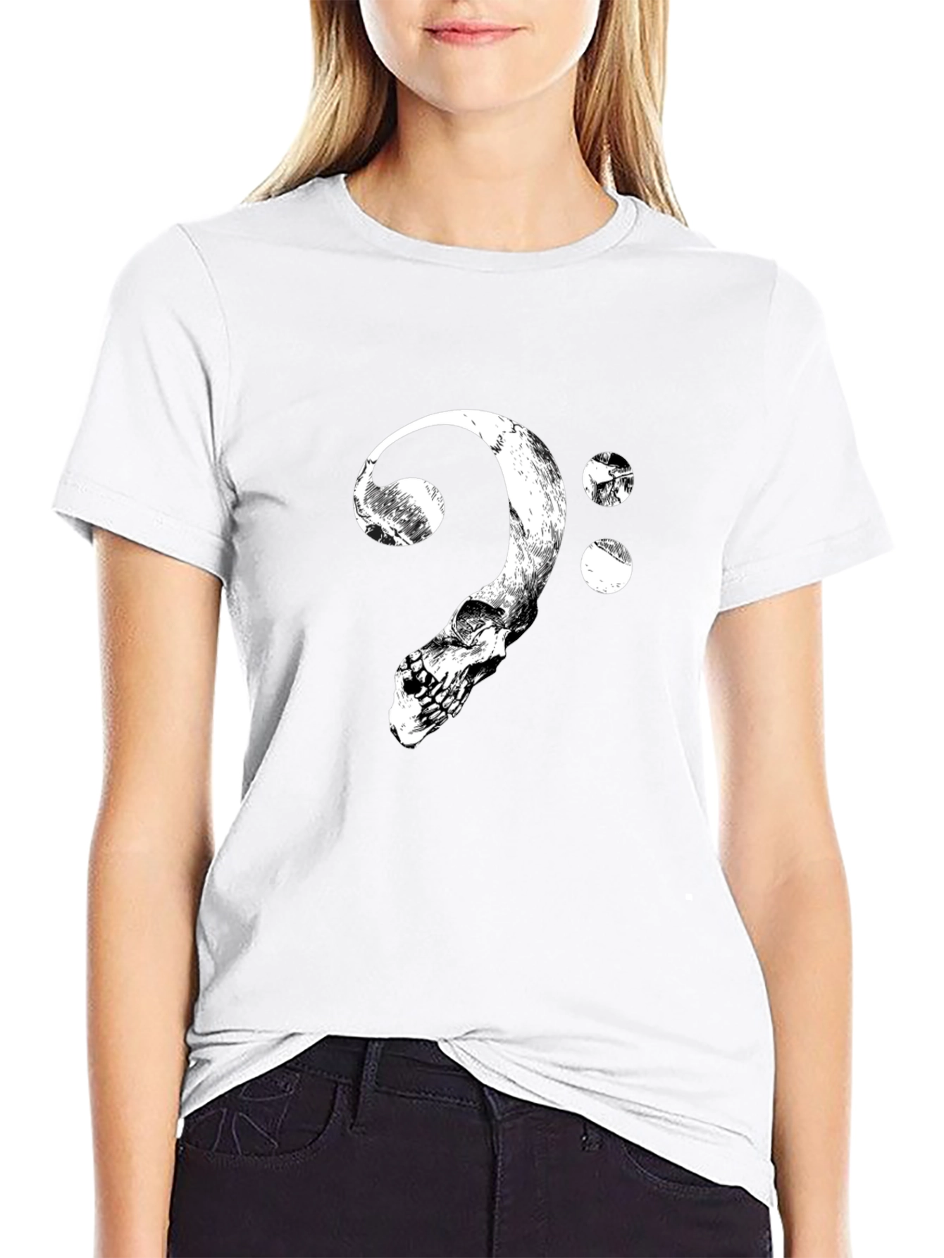 Skull Clef T-Shirt - Bass Music Tee