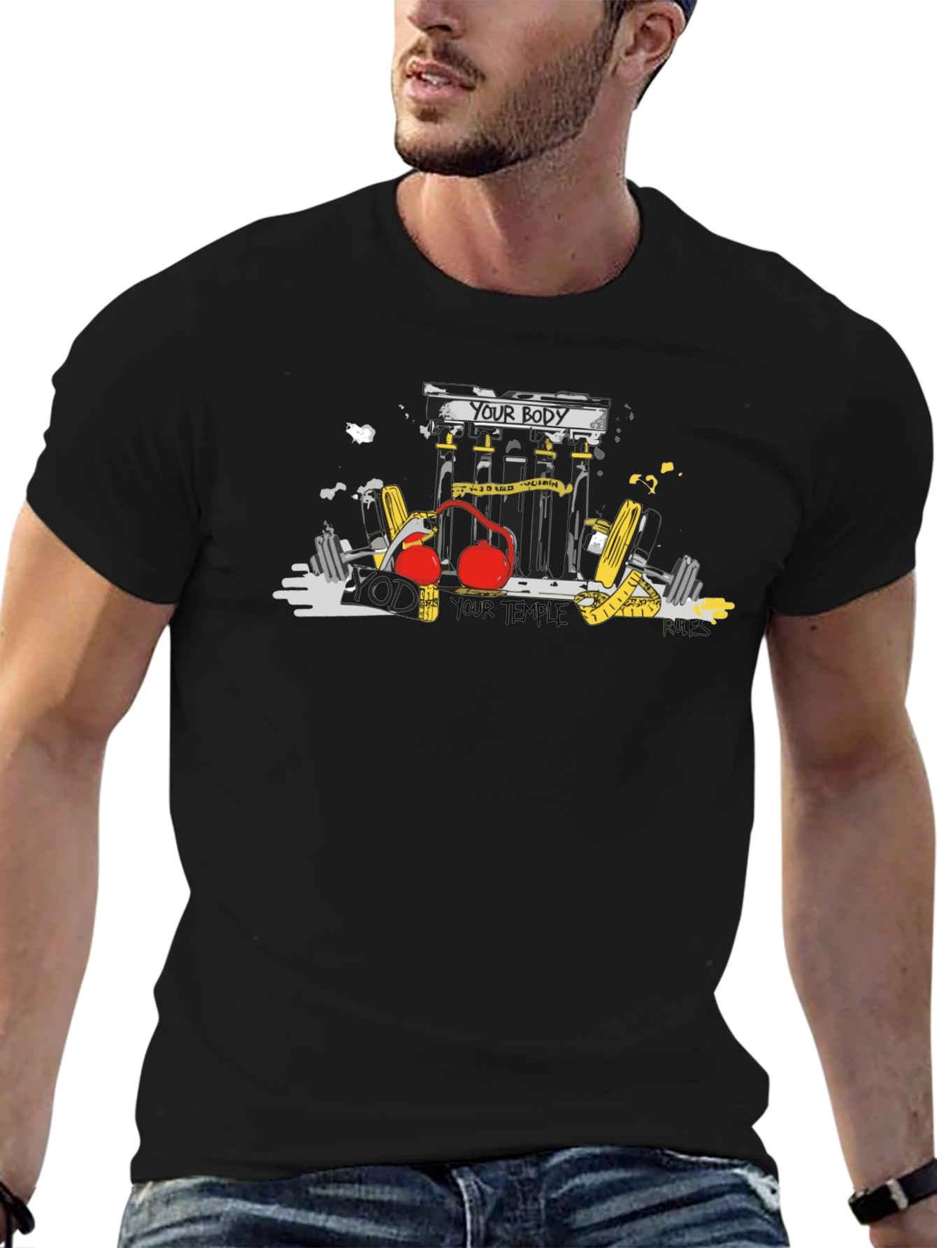 Your Body Your Temple Black T-Shirt