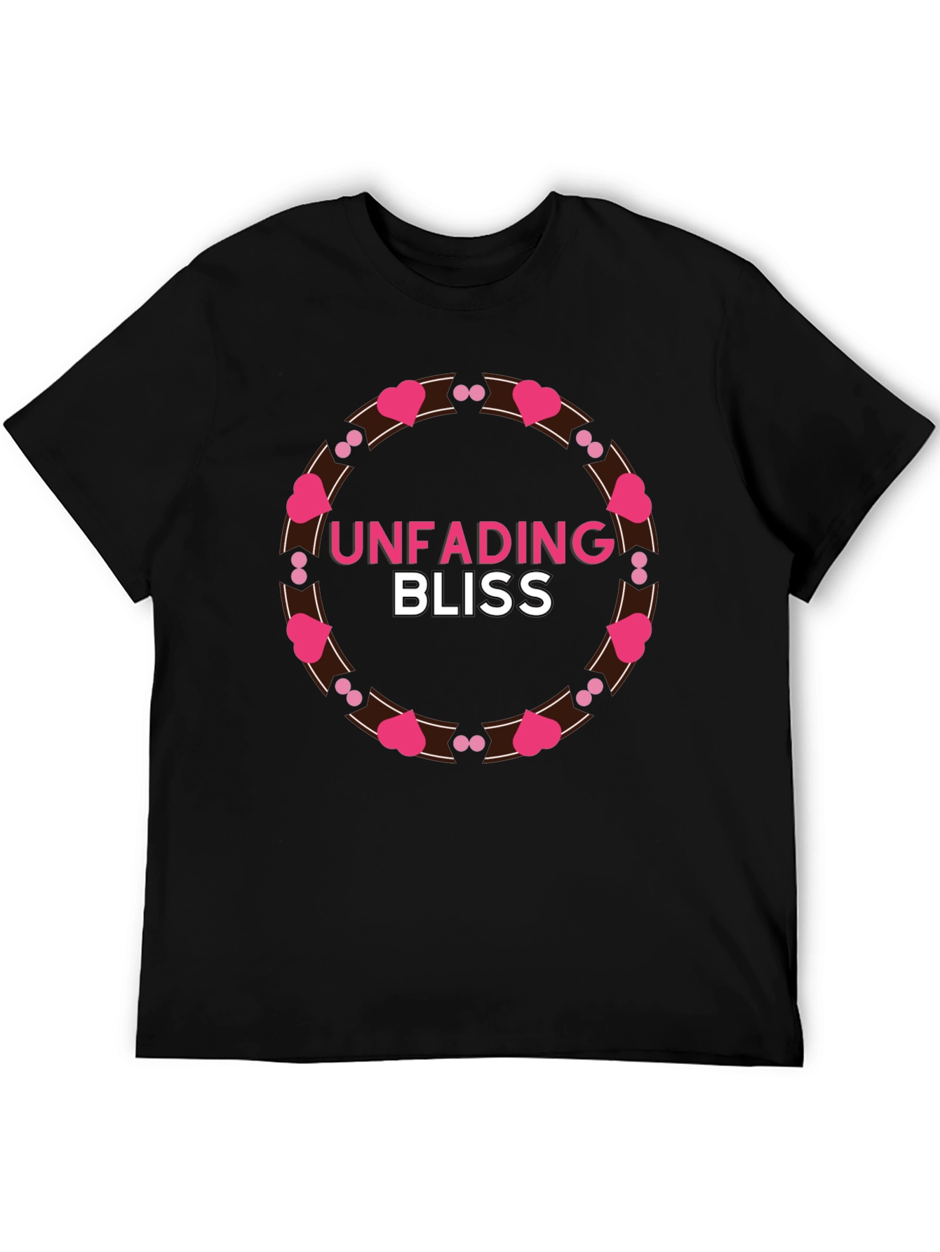 Unfading Bliss Graphic Black Tee