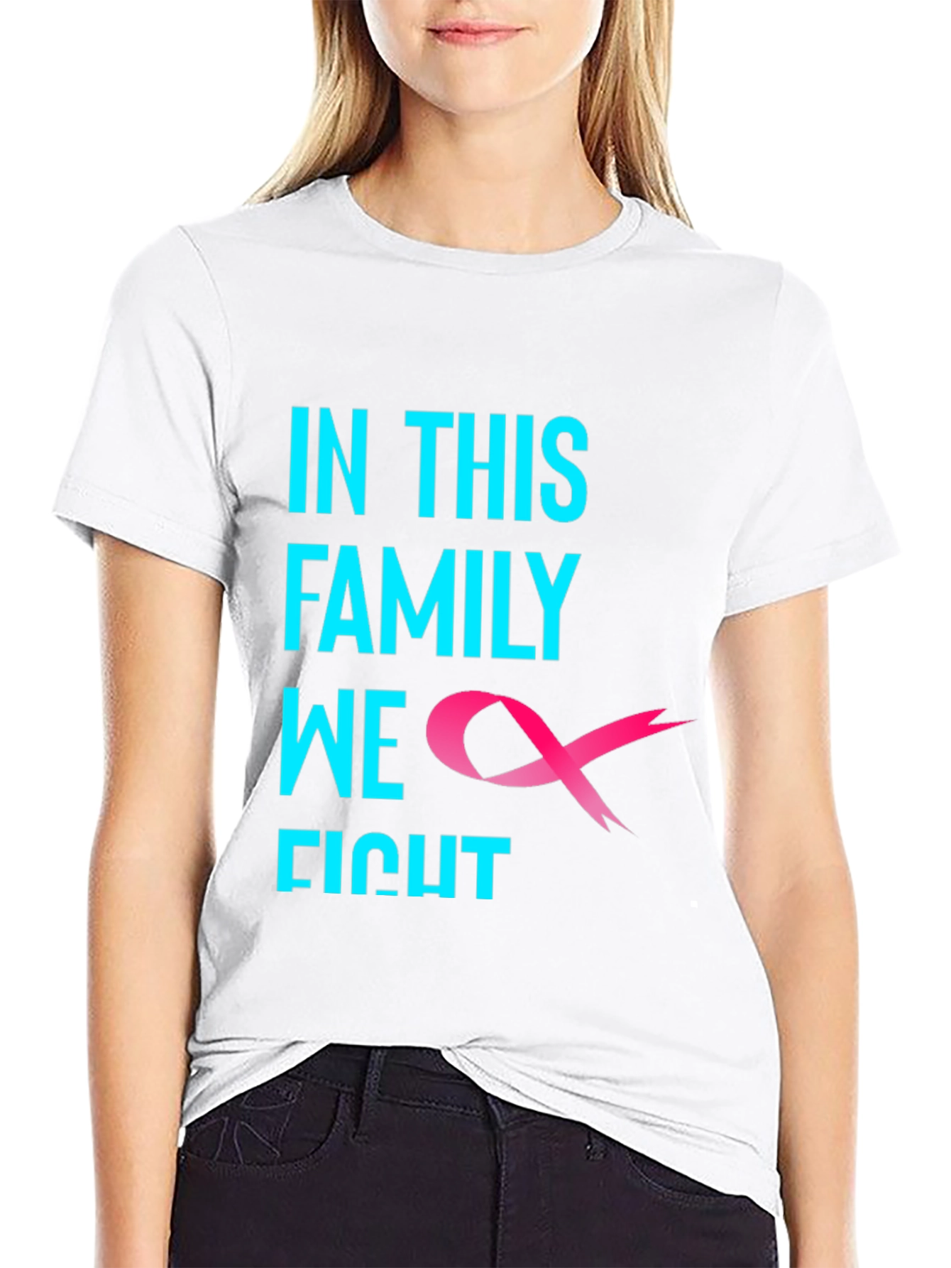 In This Family We Fight Cancer Awareness T-Shirt