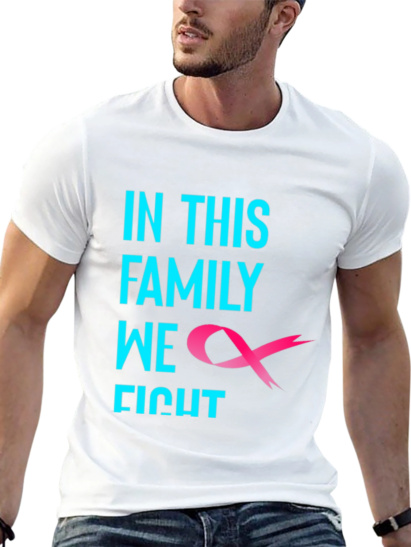 In This Family We Fight Cancer Awareness T-Shirt
